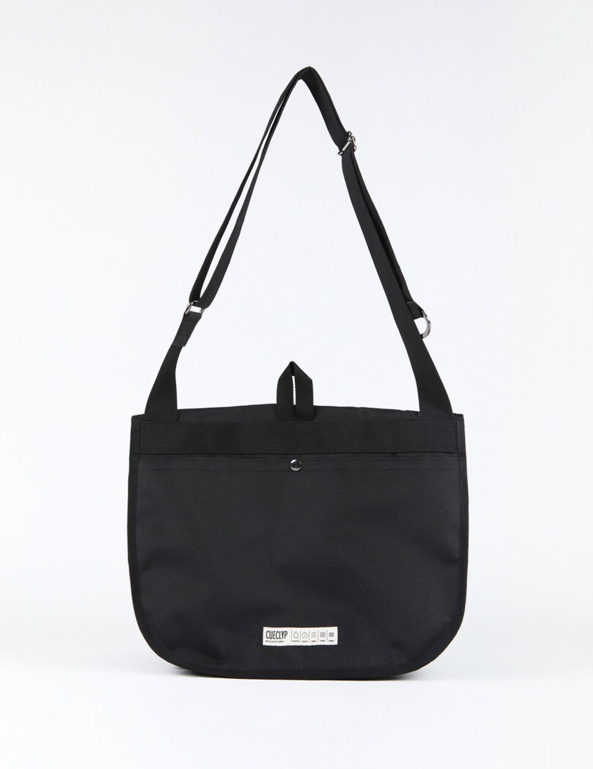 큐클리프(CUECLYP) [HOWOE] Tri-Pocket Messenger Bag _ L (Black)
