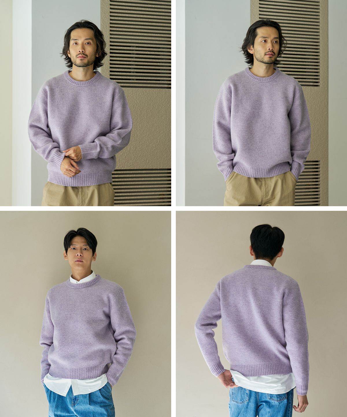 매너그램(MANNERGRAM) 쉐기독 셔틀랜드 울100 니트 SOFT NECK - 9color