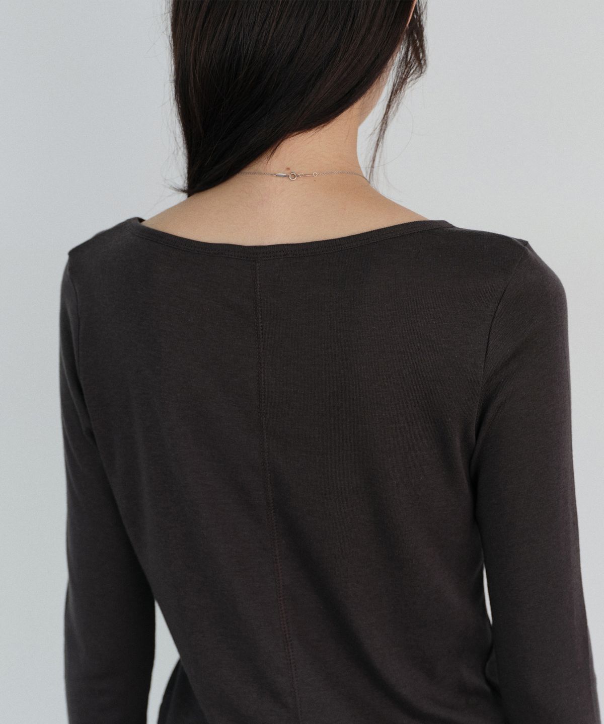 유라고(URAGO) Slim boatneck t-shirt