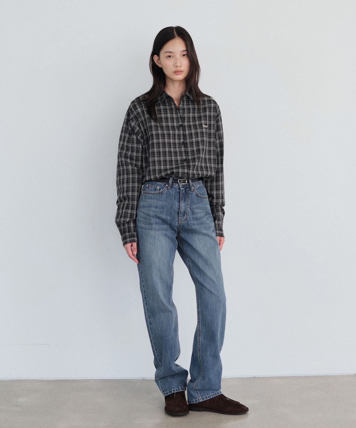 유라고(URAGO) Jade slim straight denim
