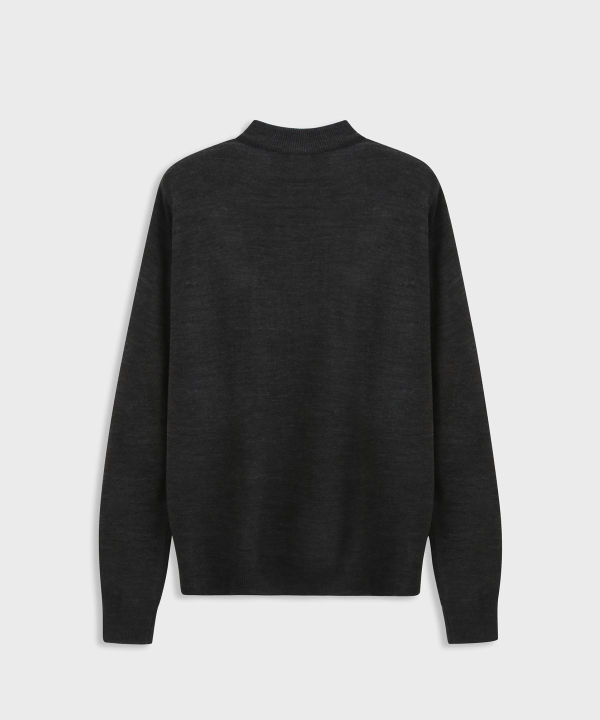 애쉬아워(ASHOUR) Gold Button Round Knit Charcoal