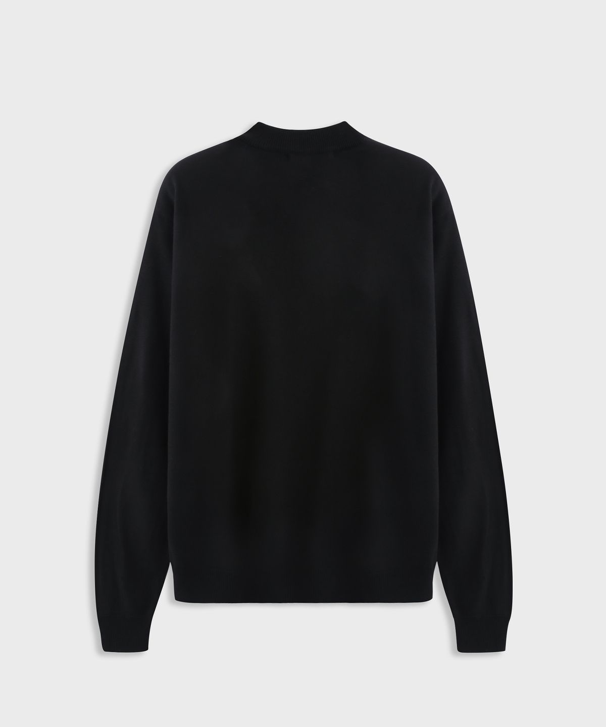 애쉬아워(ASHOUR) Gold Button Round Knit Black