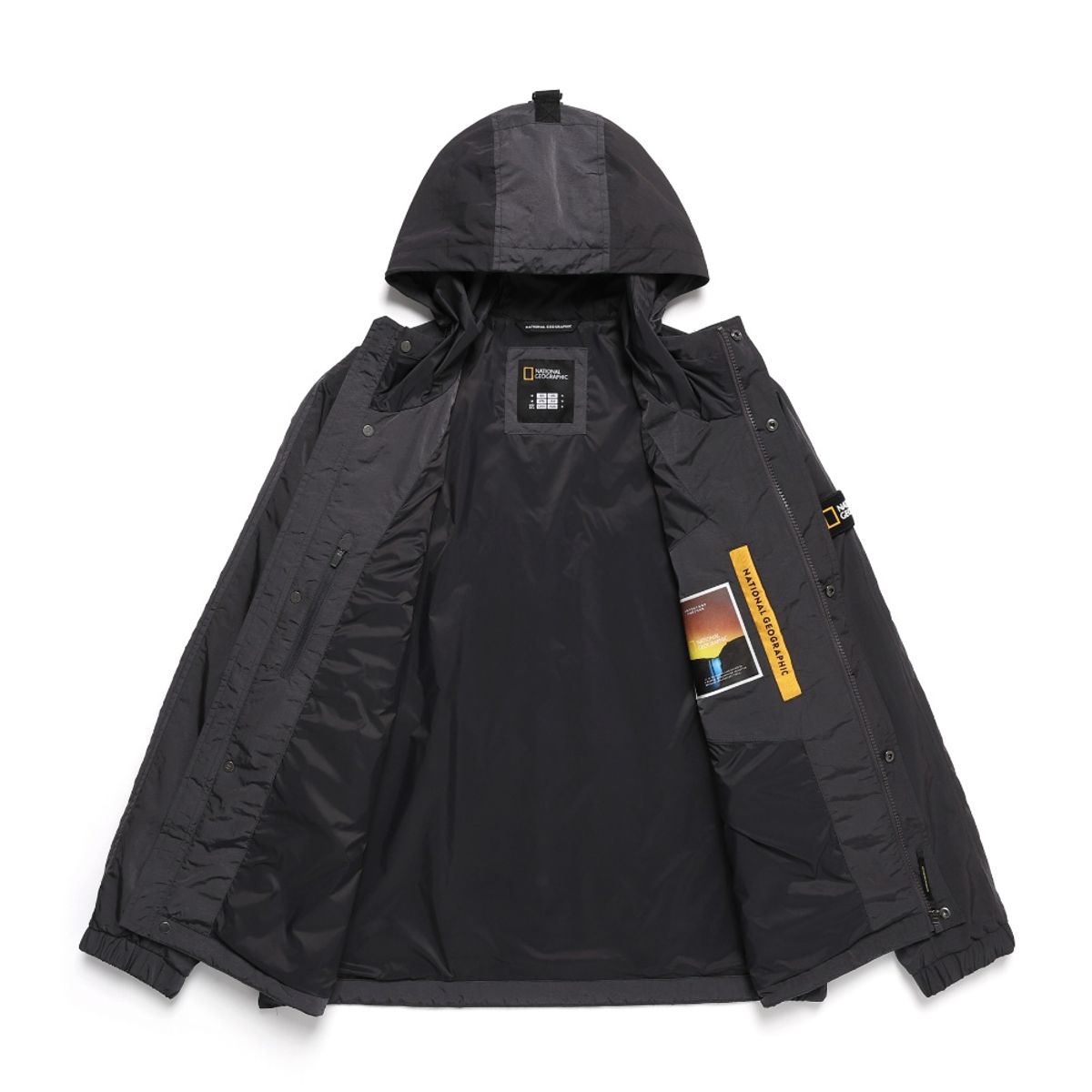 내셔널지오그래픽(NATIONALGEOGRAPHIC) N243UJP930 스트럭쳐 후드 점퍼 C GREY