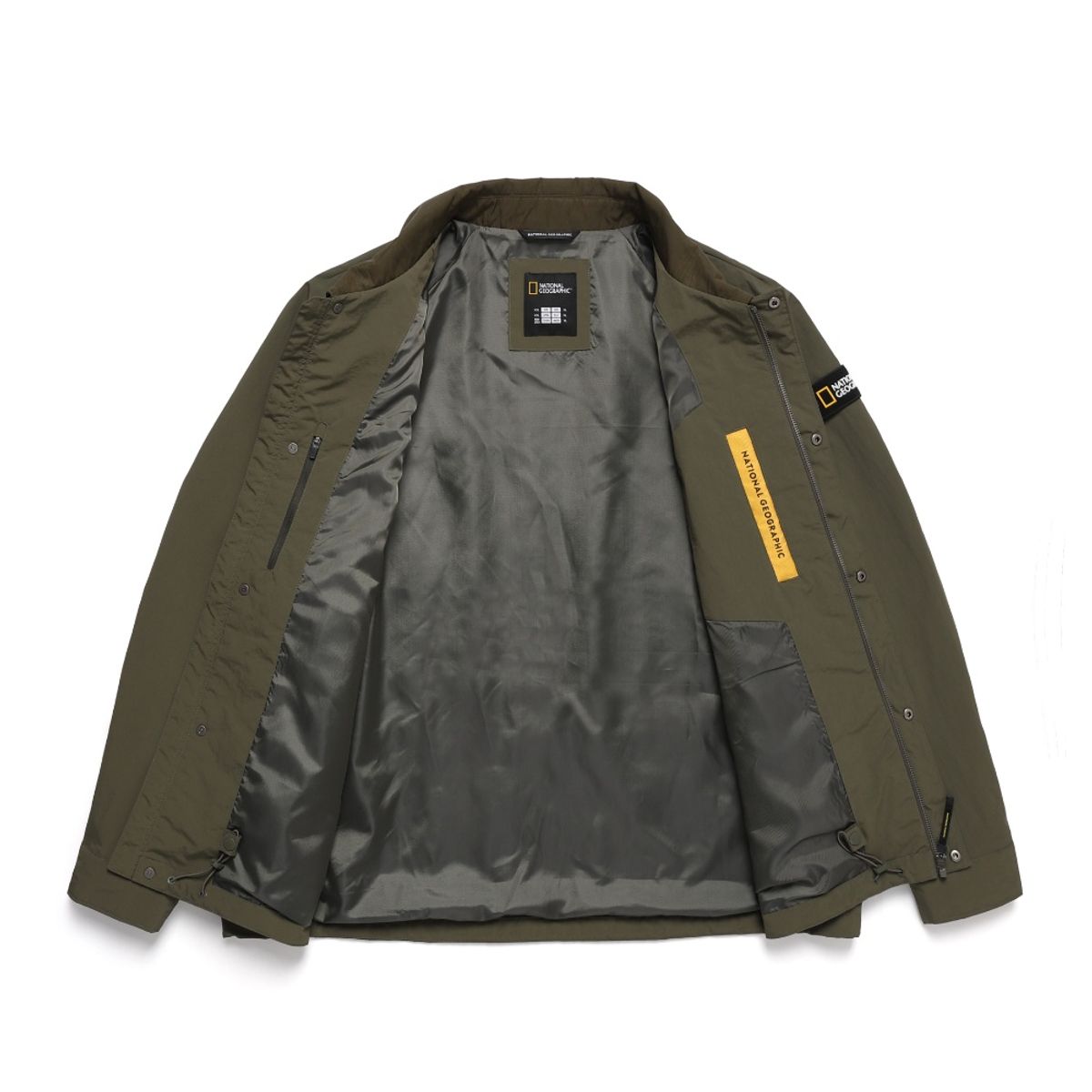 내셔널지오그래픽(NATIONALGEOGRAPHIC) N243MJP020 카라배색 아웃포켓 헌팅 자켓 KHAKI