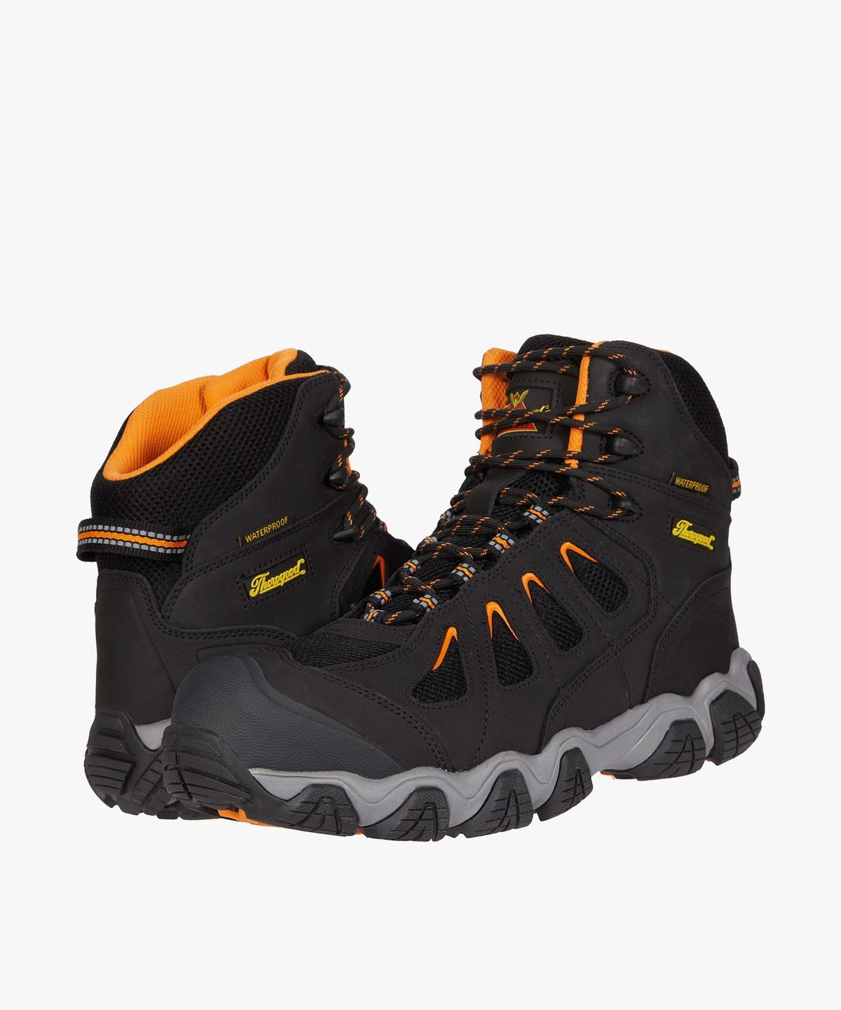 쏘로굿(THOROGOOD) Crosstrex Work 6인치 워터프루프 하이킹 부츠 6296 Black / Orange