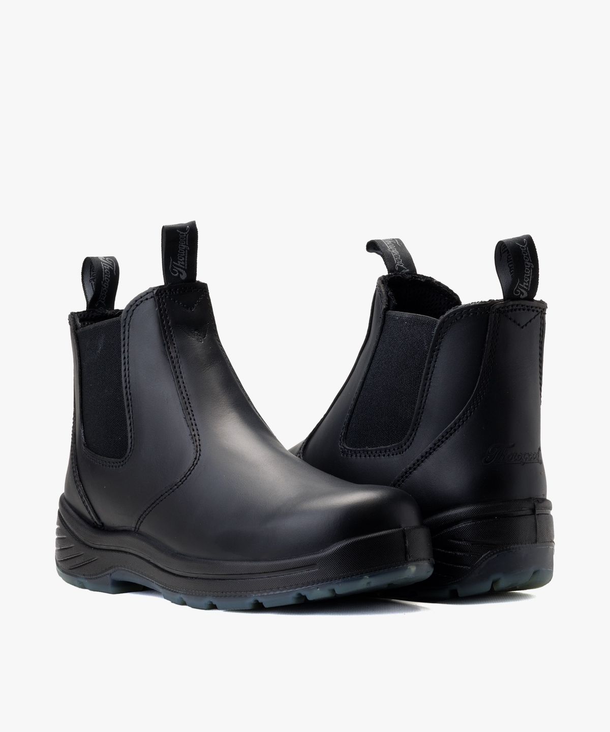 쏘로굿(THOROGOOD) Slip-On 워크 첼시 부츠 6134 Black