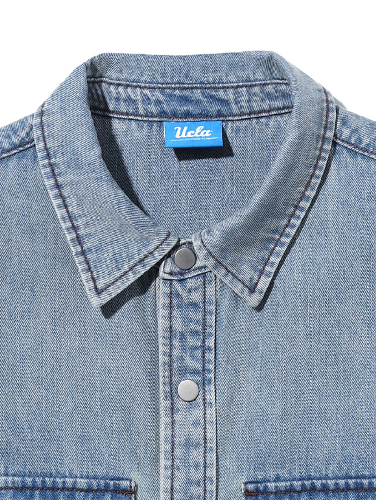 유씨엘에이(UCLA) UCLA 데님 원포켓 베이직 데님셔츠[INDIGO](UA8LS01)