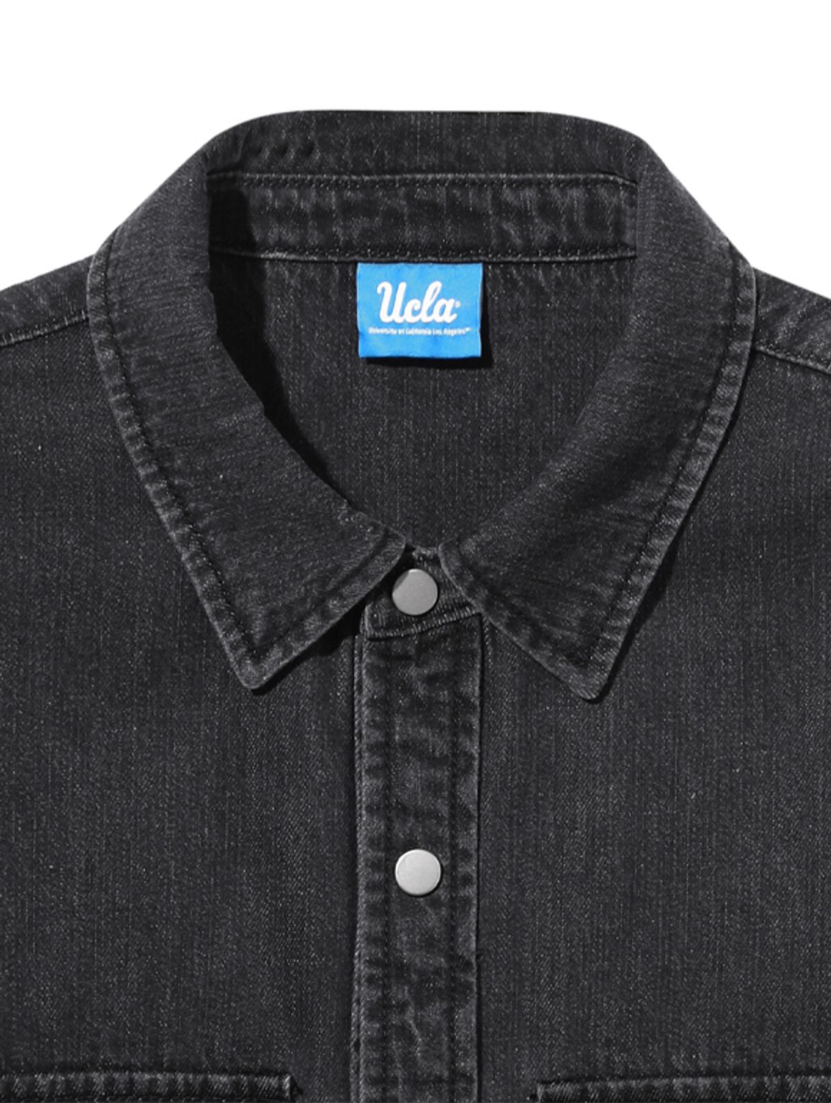 유씨엘에이(UCLA) 데님 원포켓 베이직 데님셔츠[DK-GREY](UA8LS01)