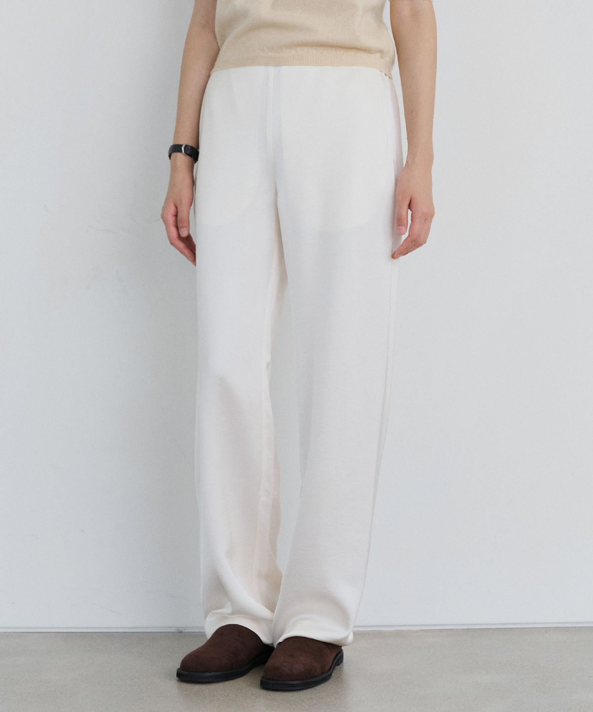 유라고(URAGO) Satin banding pants