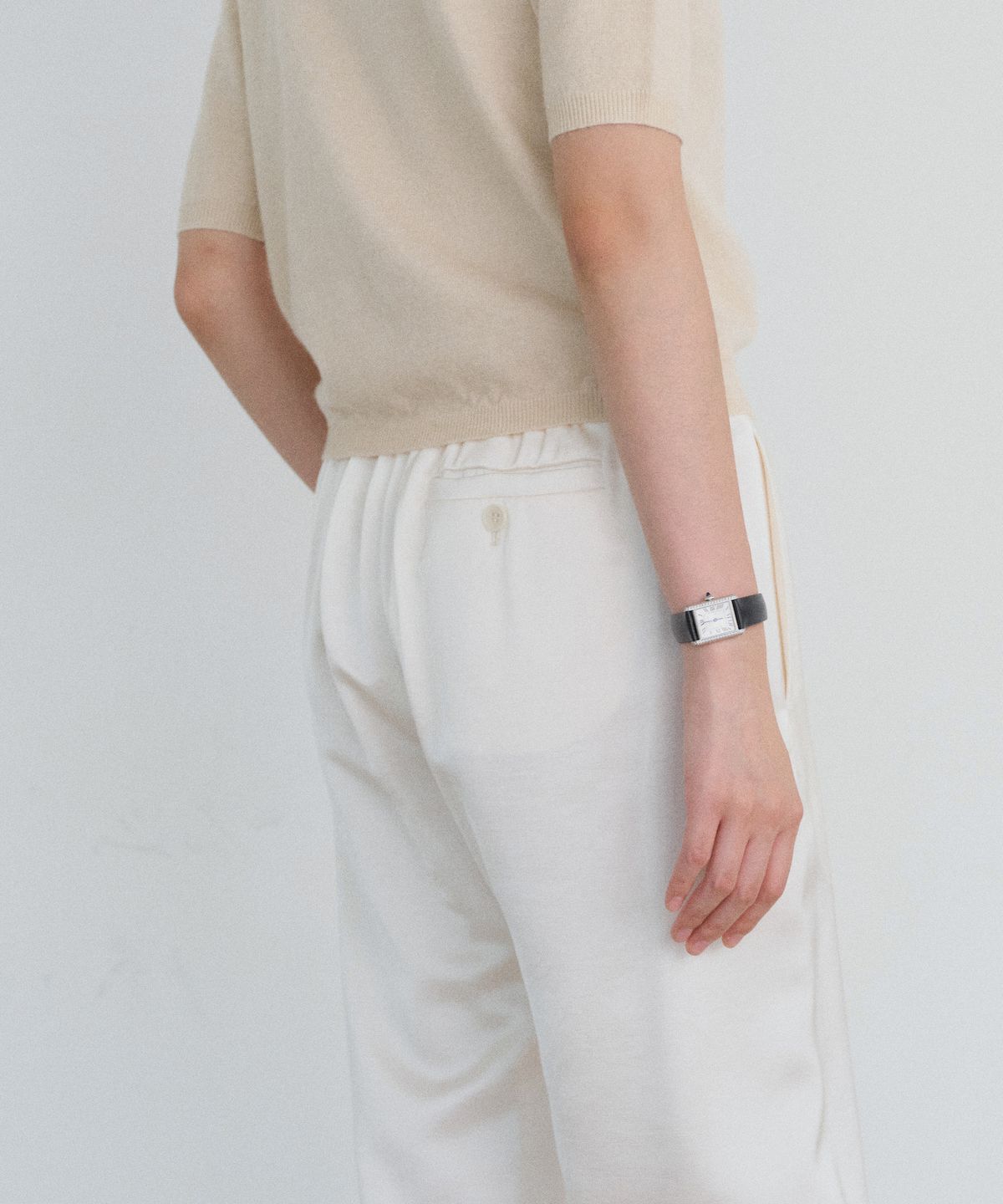 유라고(URAGO) Satin banding pants