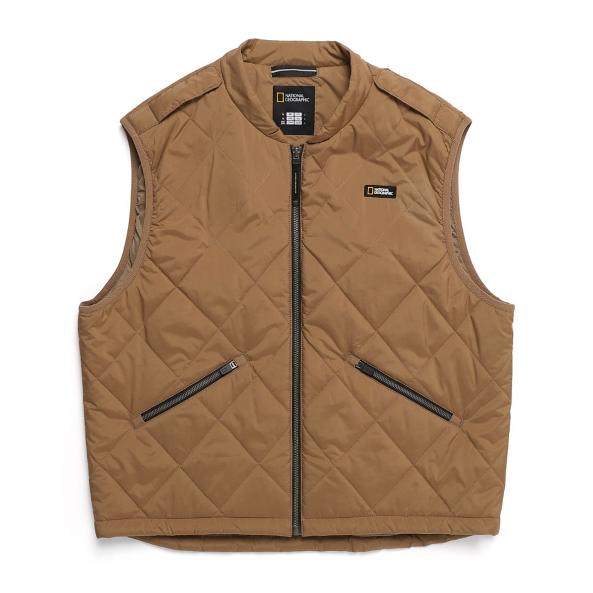 내셔널지오그래픽(NATIONALGEOGRAPHIC) N244MPV020 NRN 2 IN 1 패딩 베스트 TAN