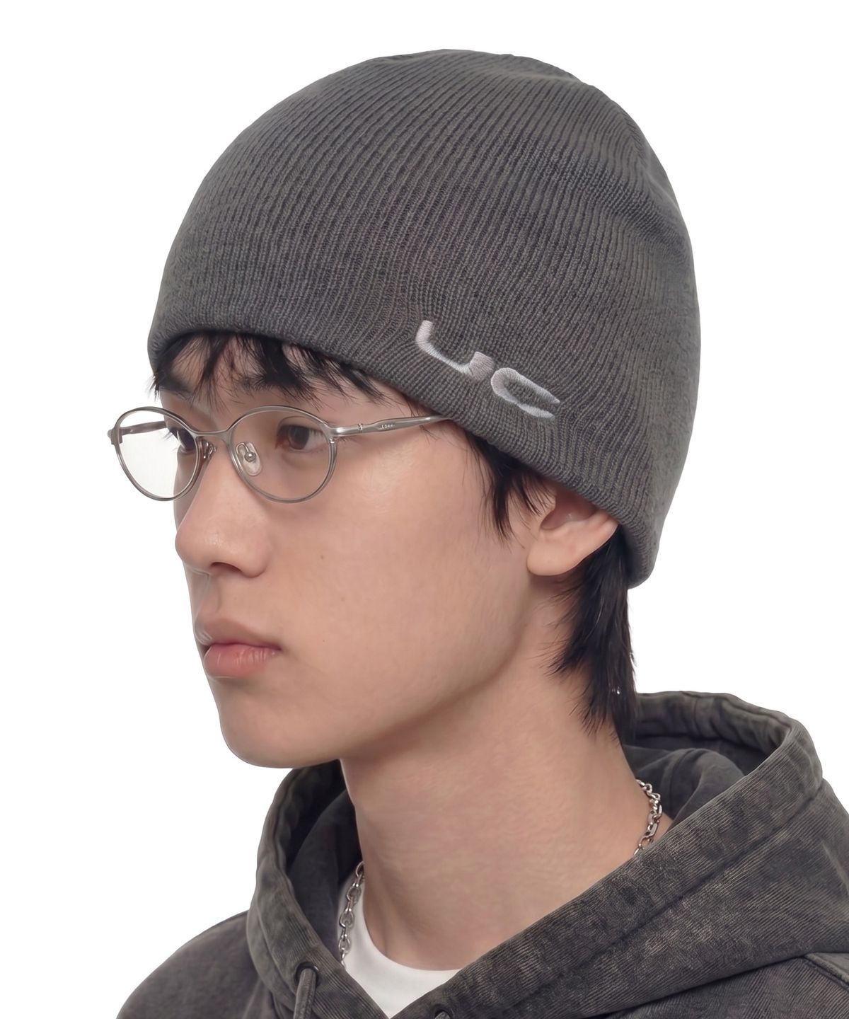 언더컨트롤(UNDERCONTROL) 겨울 방한 울 슬림핏 솔리드 남녀공용 모자 BEANIE / UC / WING / CH