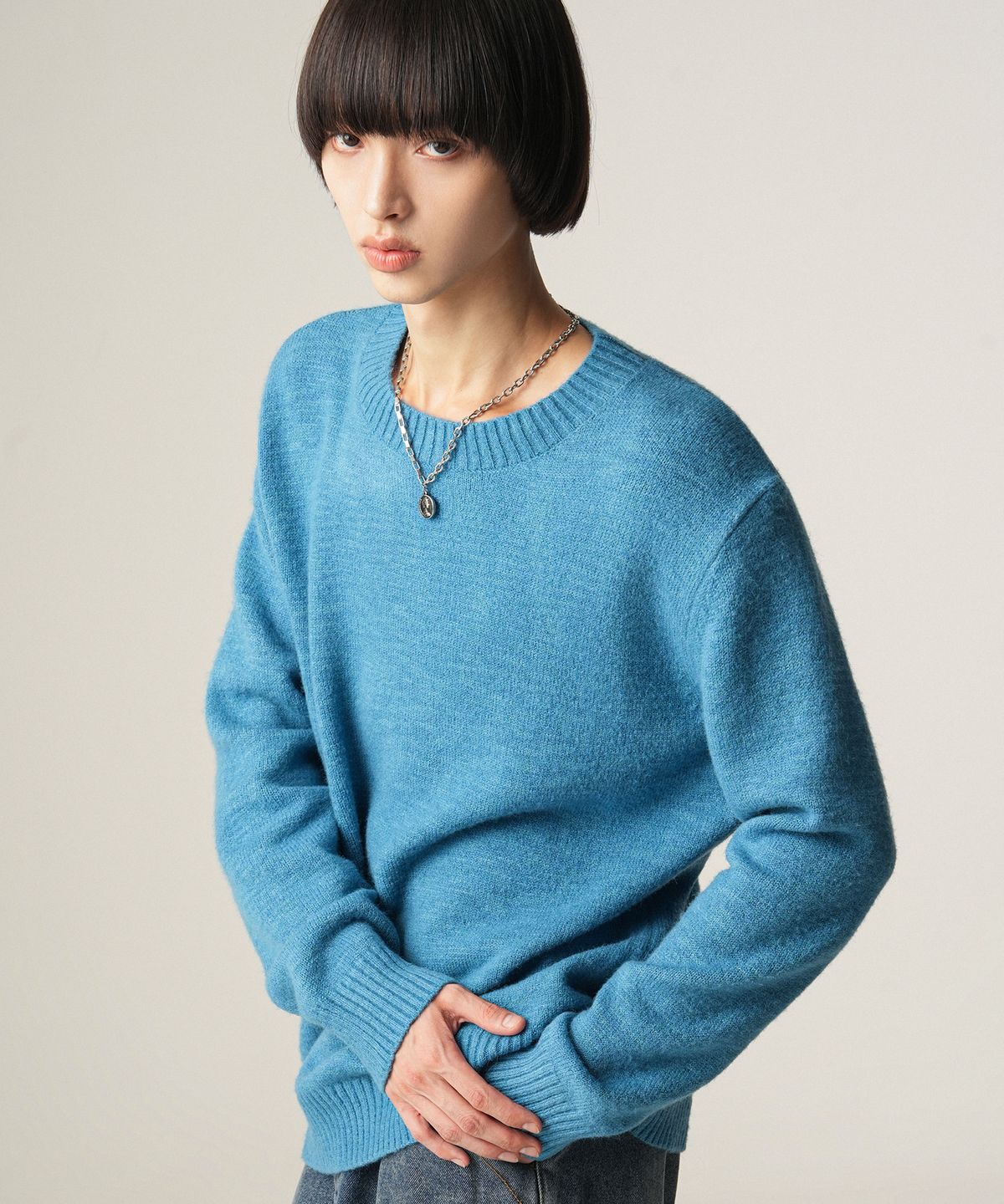 어반드레스(AVANDRESS) Round Neck Mohair knit - 5COL