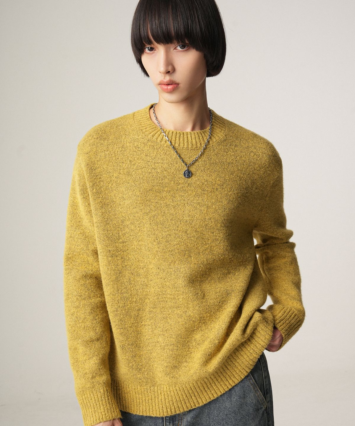 어반드레스(AVANDRESS) Round Neck Mohair knit - 5COL