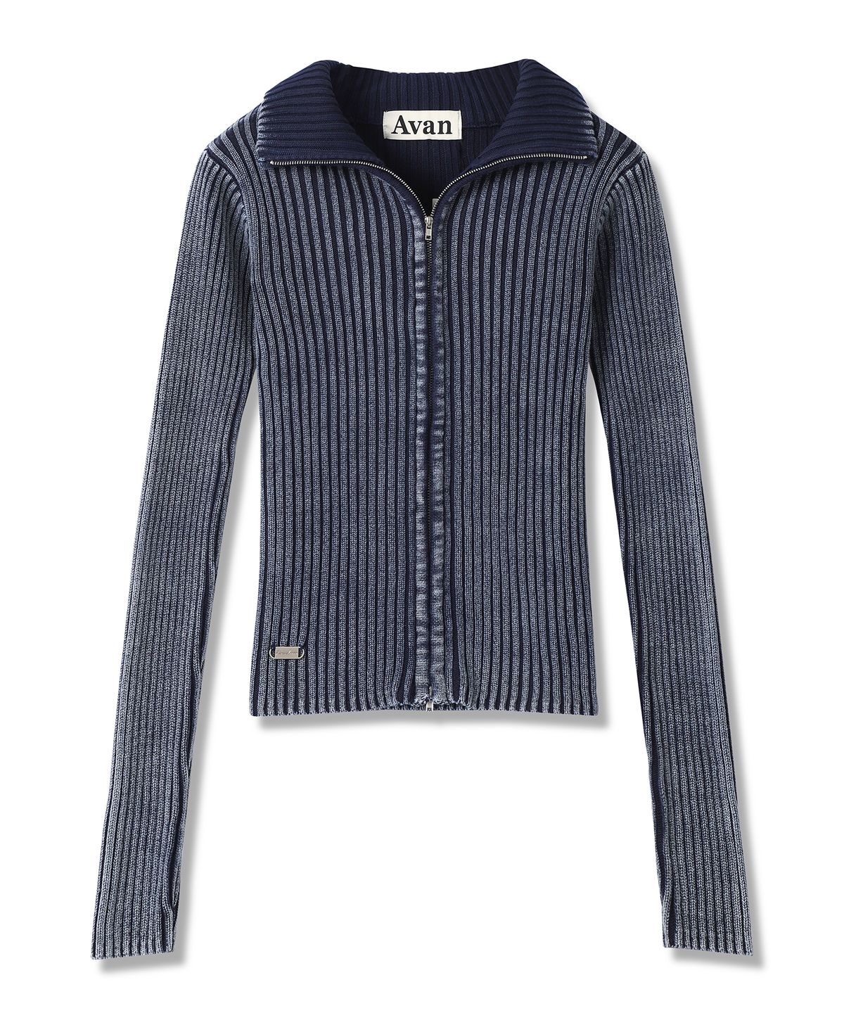 어반드레스(AVANDRESS) Zelda High-neck Knit Zip-up - 3COL