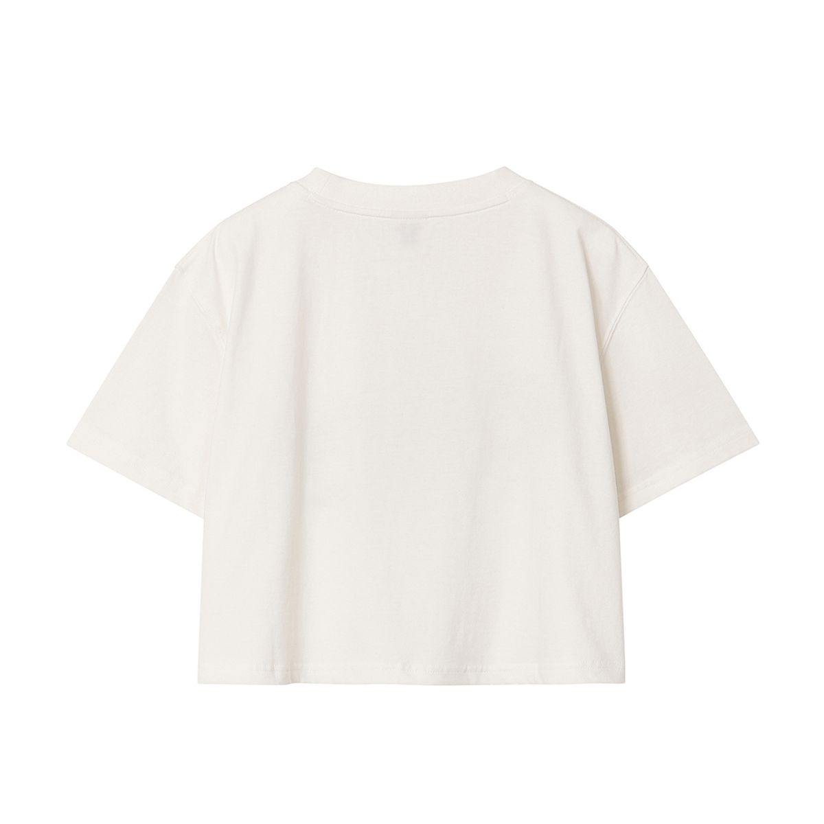 블로우(BLOW) BUBBLE LOGO CROP WHITE