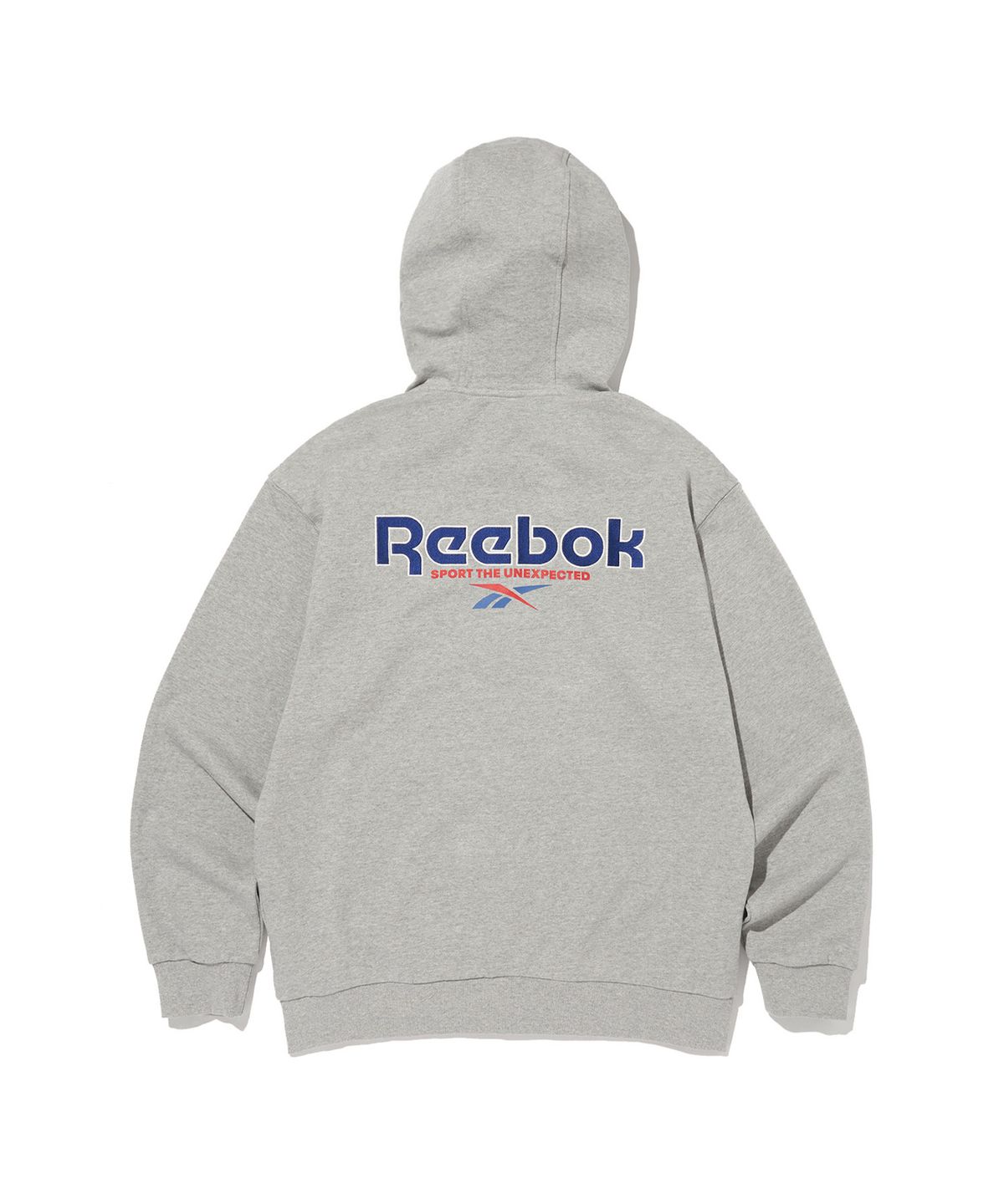 리복(REEBOK) 벡터 후드집업 - 그레이