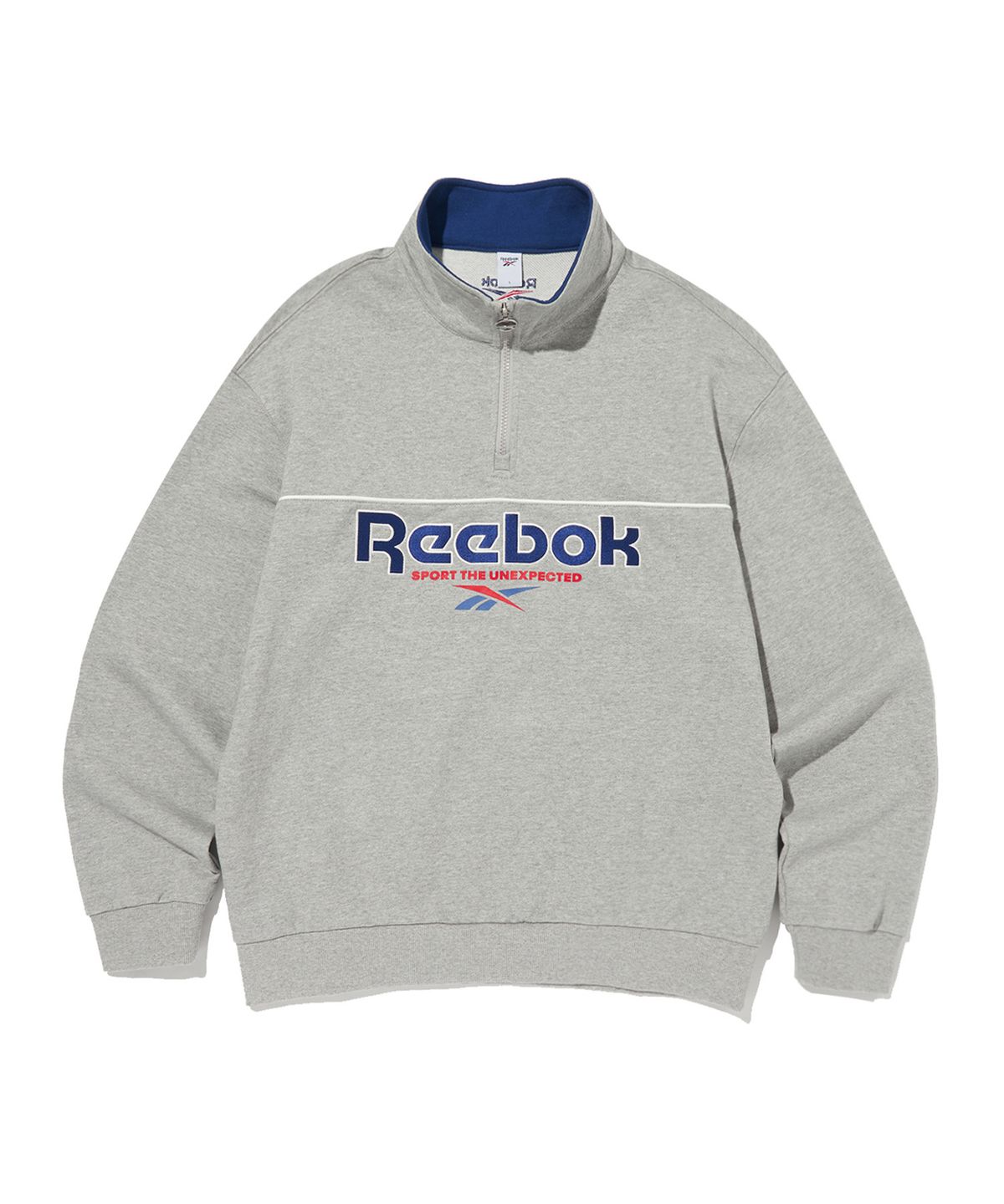 리복(REEBOK) 벡터 하프 집업 - 그레이