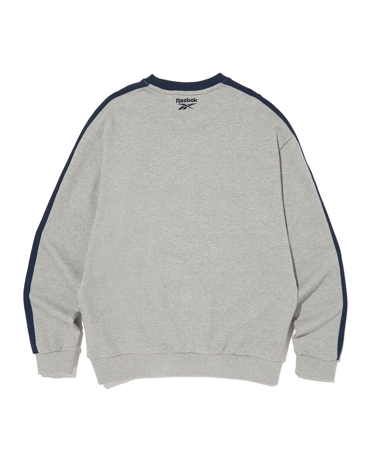 리복(REEBOK) 사이드 배색 맨투맨 - 그레이
