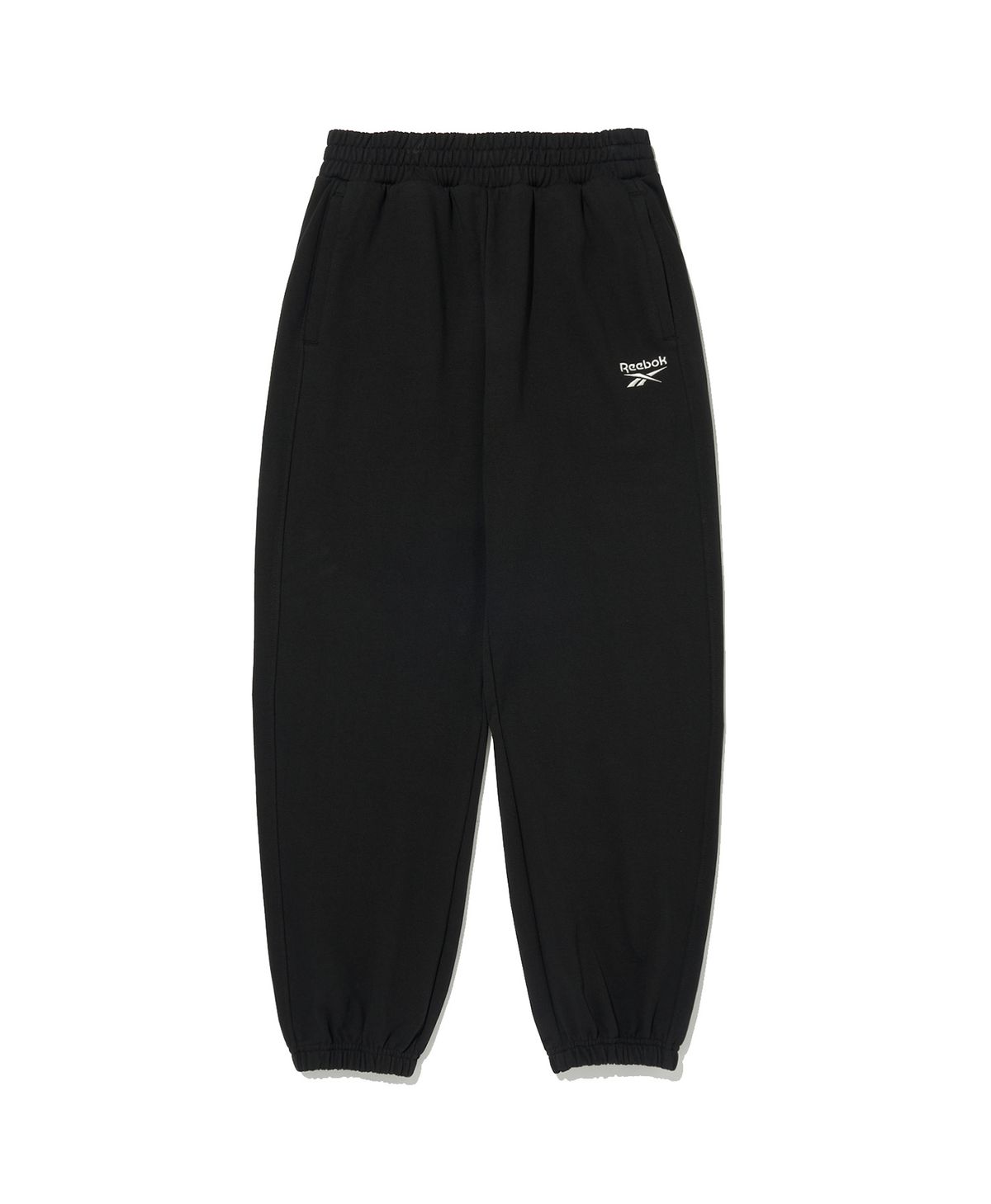 리복(REEBOK) 루즈핏 스웨트 조거 팬츠 - 블랙