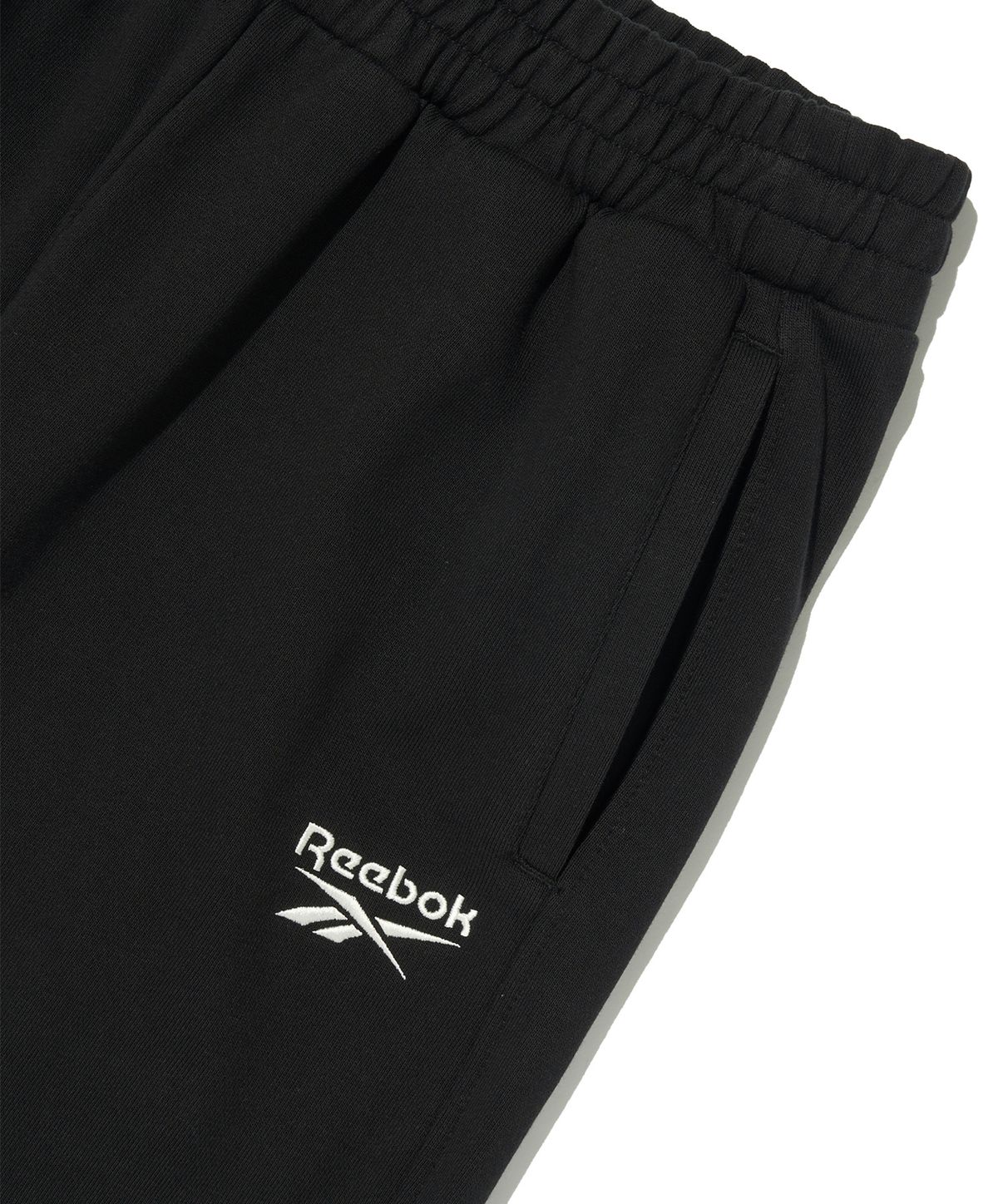 리복(REEBOK) 루즈핏 스웨트 조거 팬츠 - 블랙