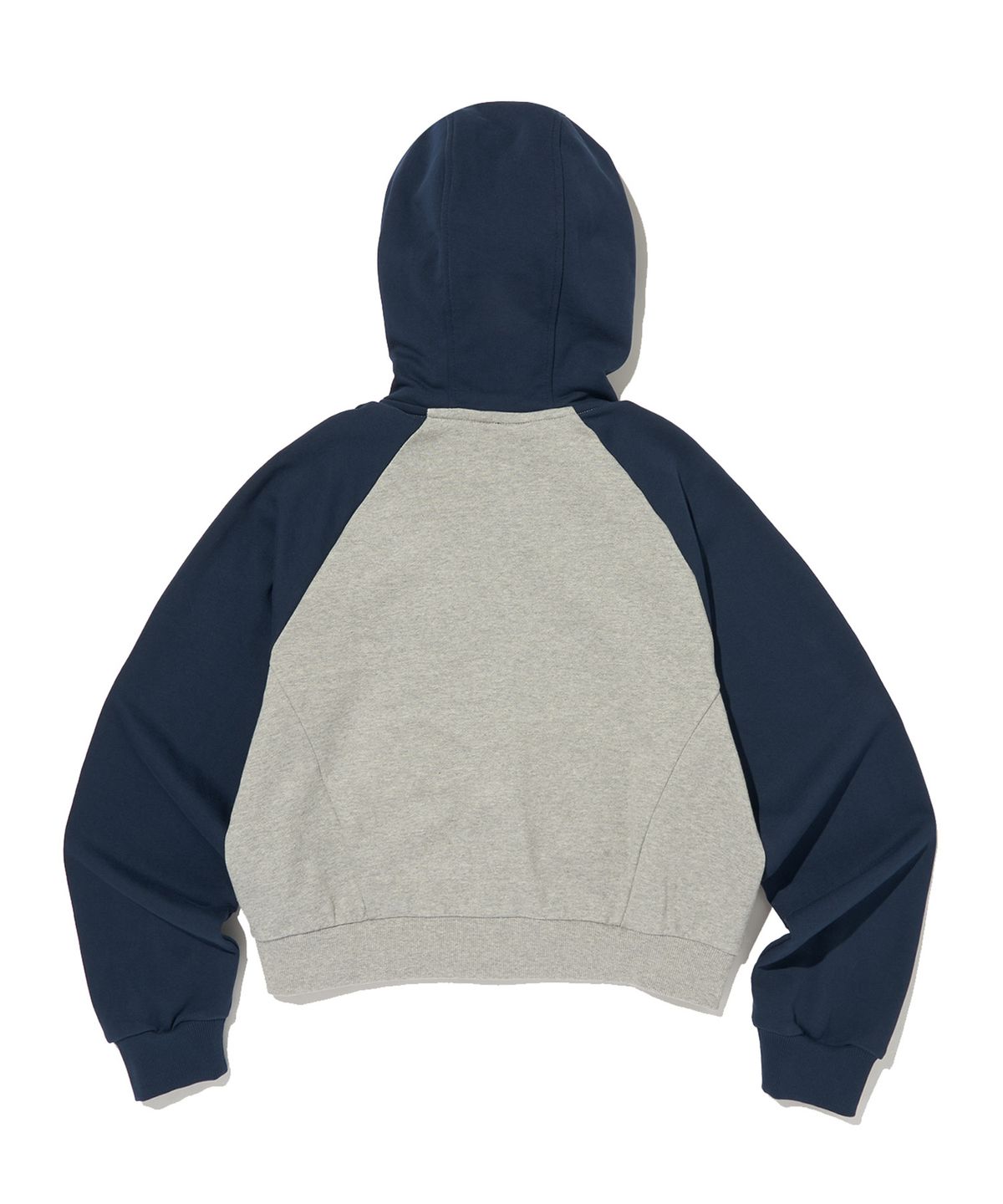 리복(REEBOK) 크롭 후드집업 (W)- 그레이