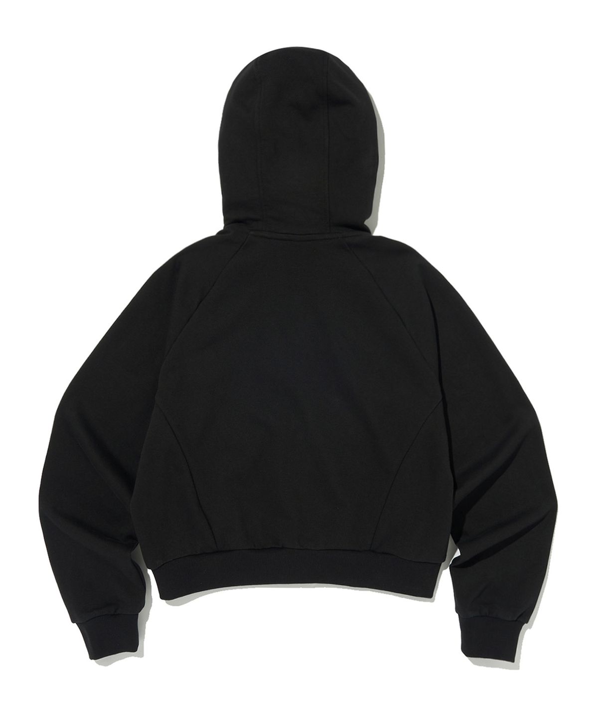 리복(REEBOK) 크롭 후드집업 (W)- 블랙