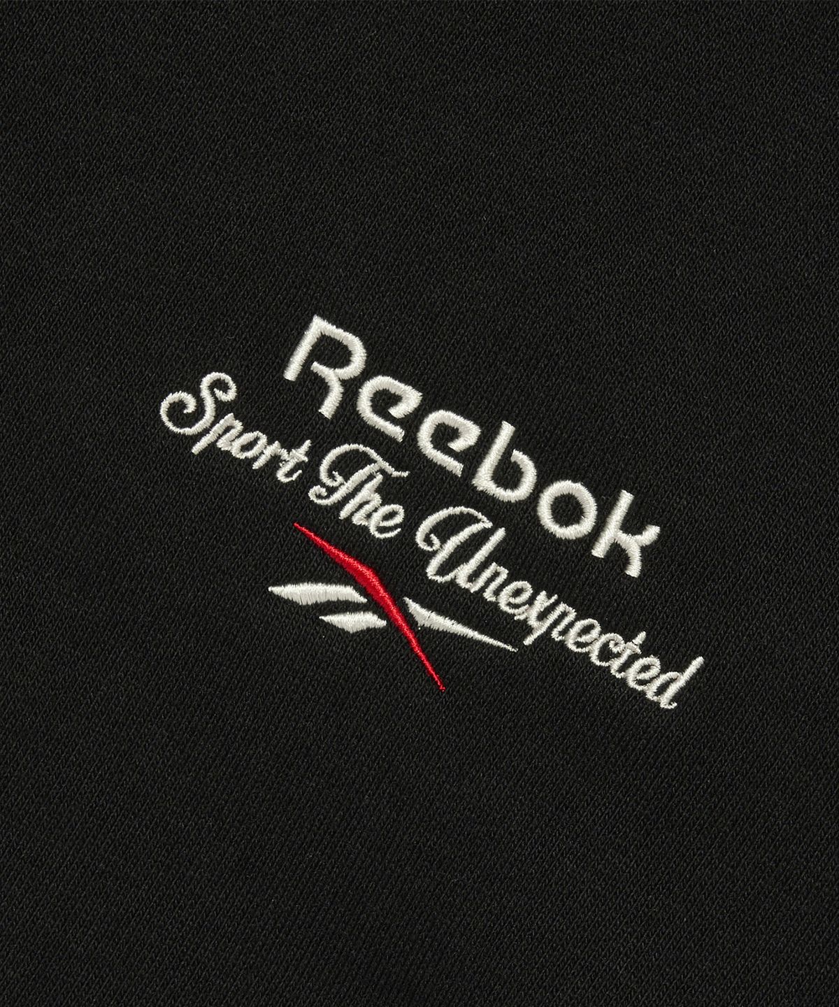 리복(REEBOK) 크롭 후드집업 (W)- 블랙
