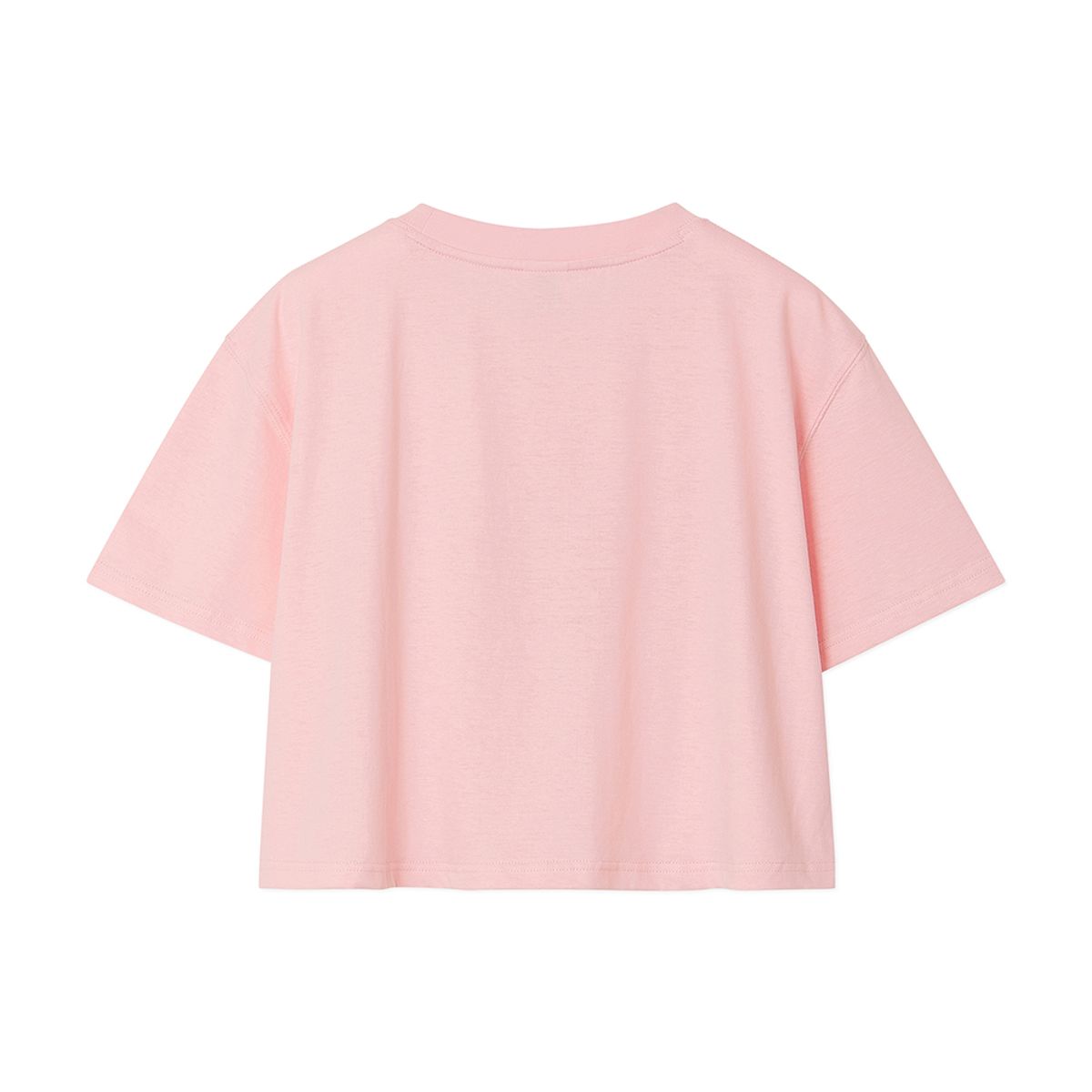 블로우(BLOW) BUBBLE LOGO CROP PINK