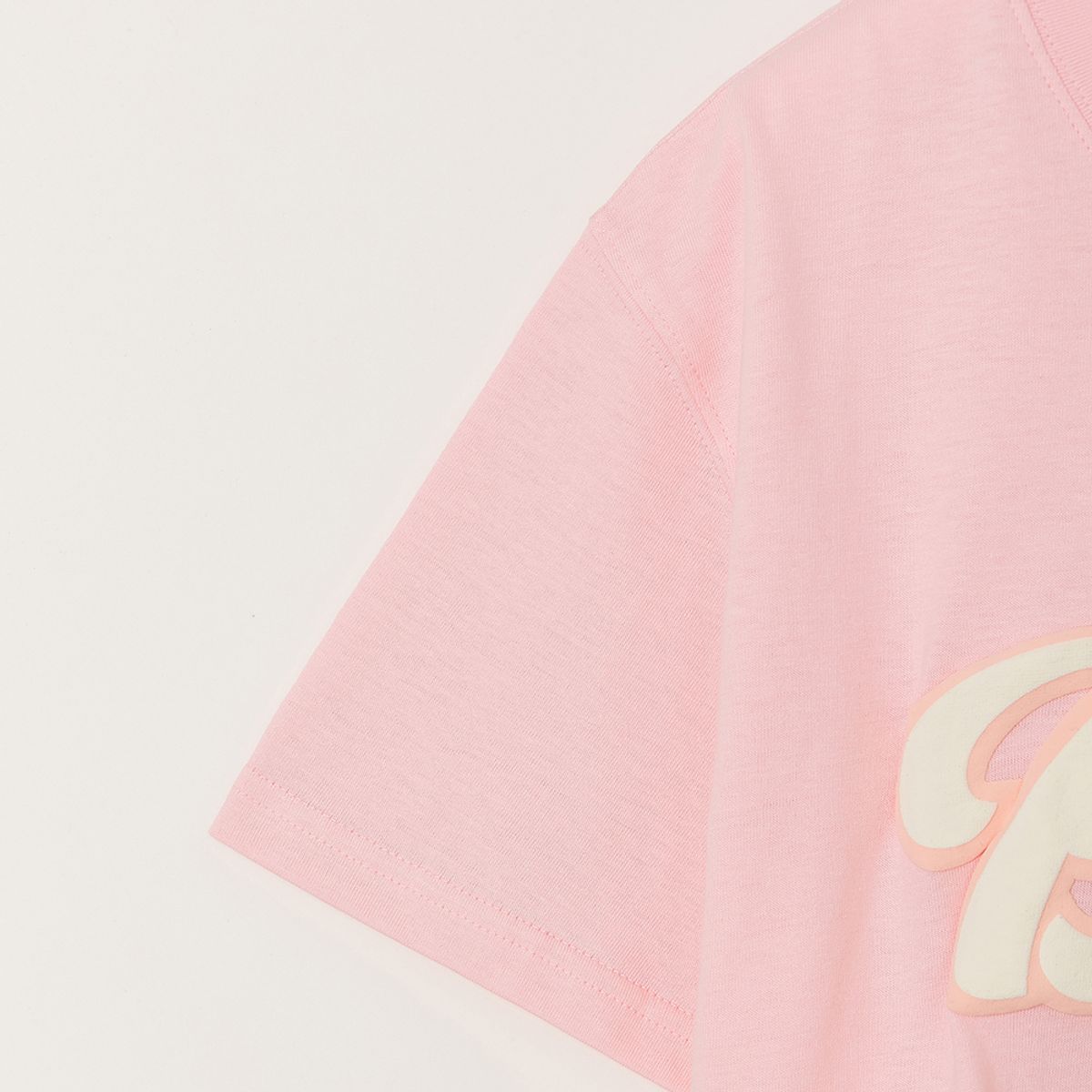 블로우(BLOW) BUBBLE LOGO CROP PINK