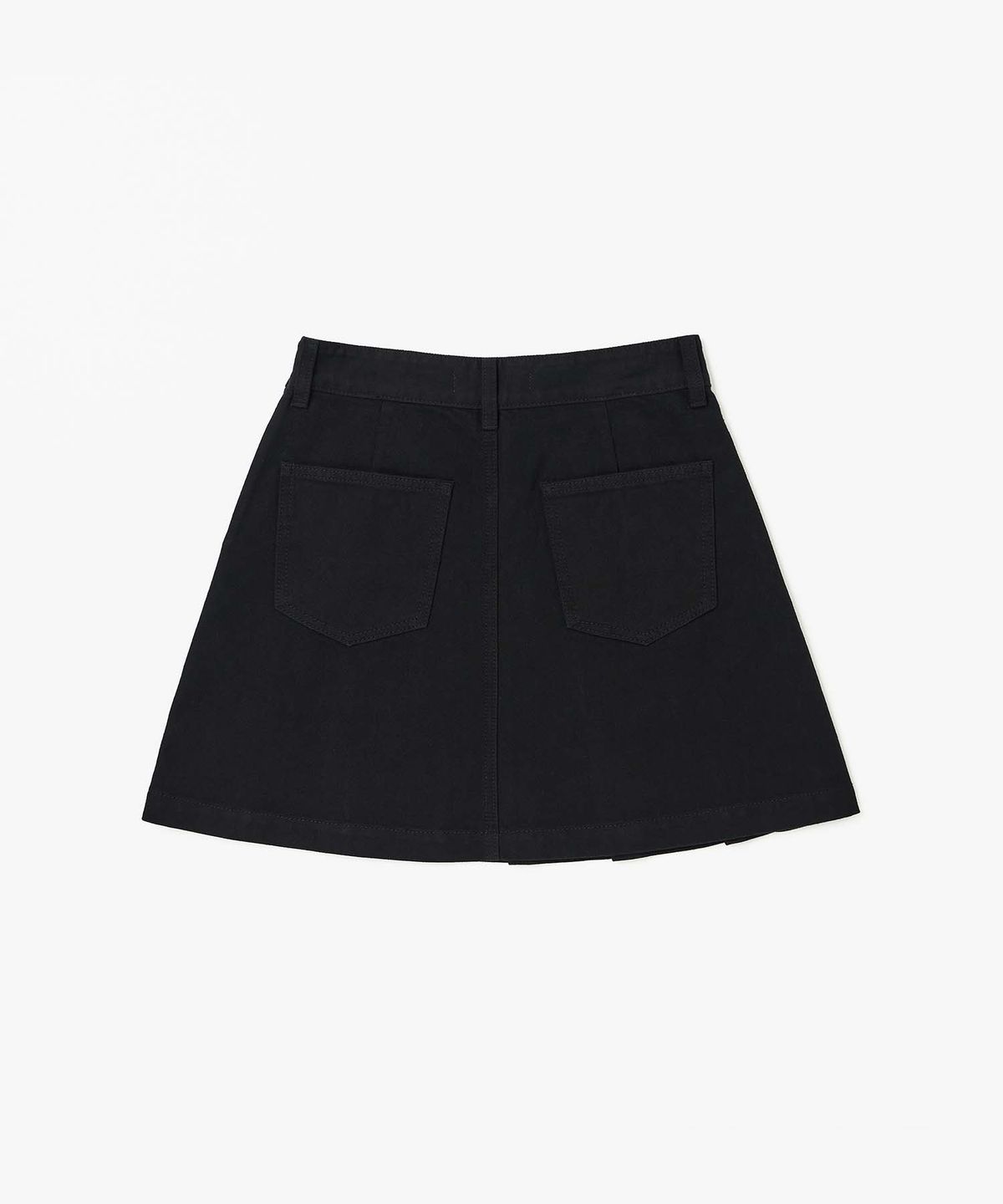 플랙 우먼(PLAC WOMEN) 로우라이즈 플리츠 스커트 블랙
