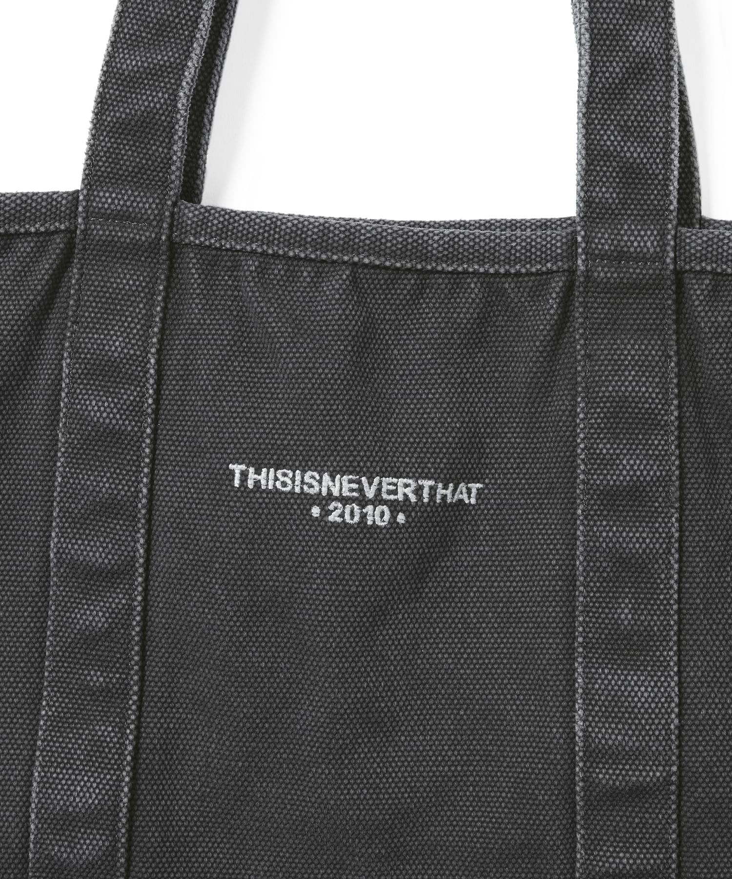 【THISISNEVERTHAT】Washed Canvas Tote Bag Charcoal MUSINSA | thisisneverthat® Washed Canvas Tote Bag Charcoal