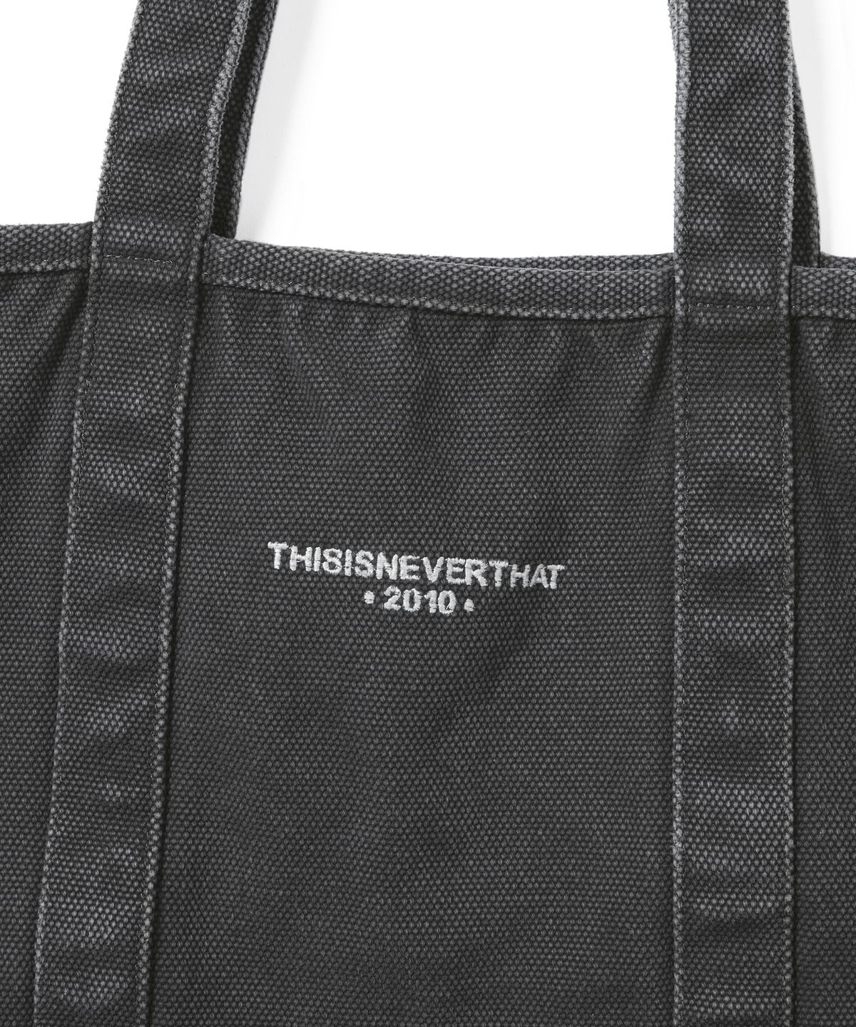 디스이즈네버댓(THISISNEVERTHAT) Washed Canvas Tote Bag Charcoal