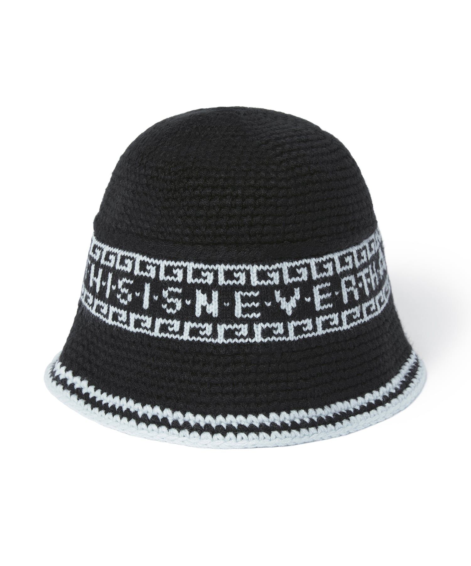 MUSINSA公式 | thisisneverthat (FW24) Crochet Bucket Hat - Black