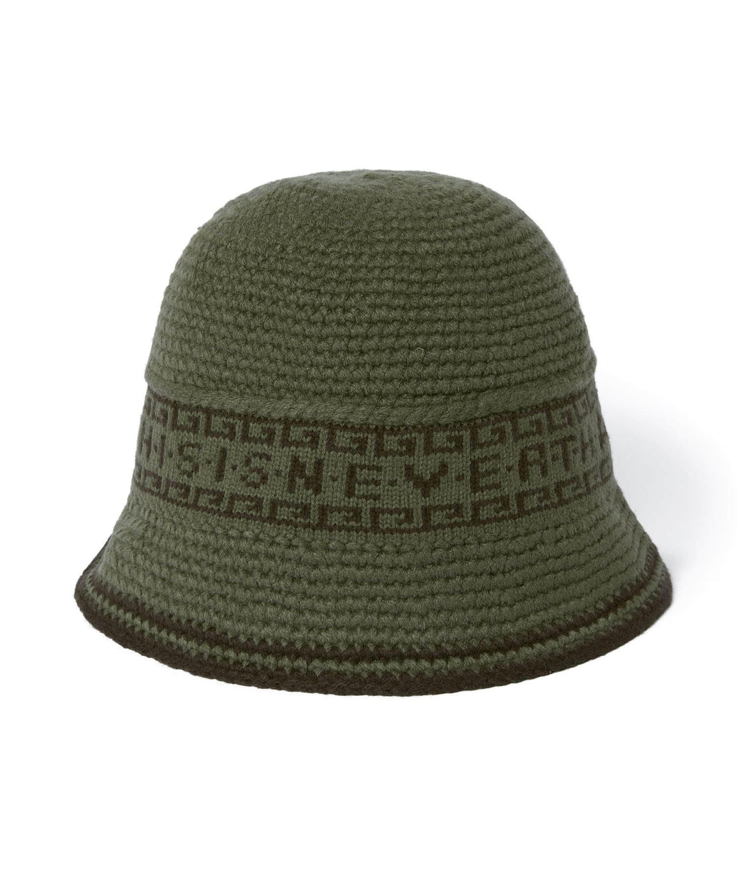 【THISISNEVERTHAT】Washed Bucket Hat Olive Overdyed E/T-Logo Bucket Hat - thisisneverthat®