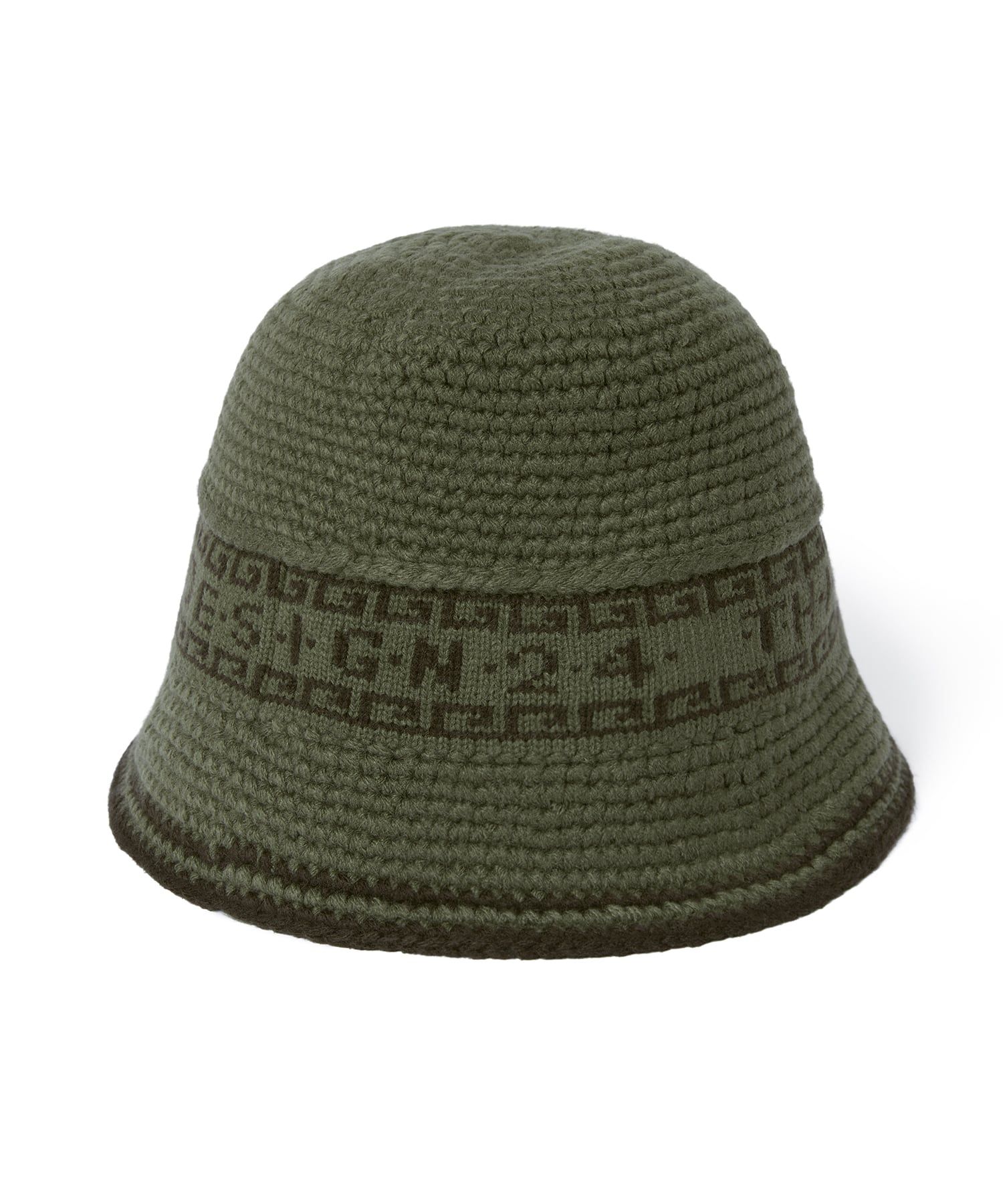 MUSINSA公式 | thisisneverthat (FW24) Crochet Bucket Hat - Olive