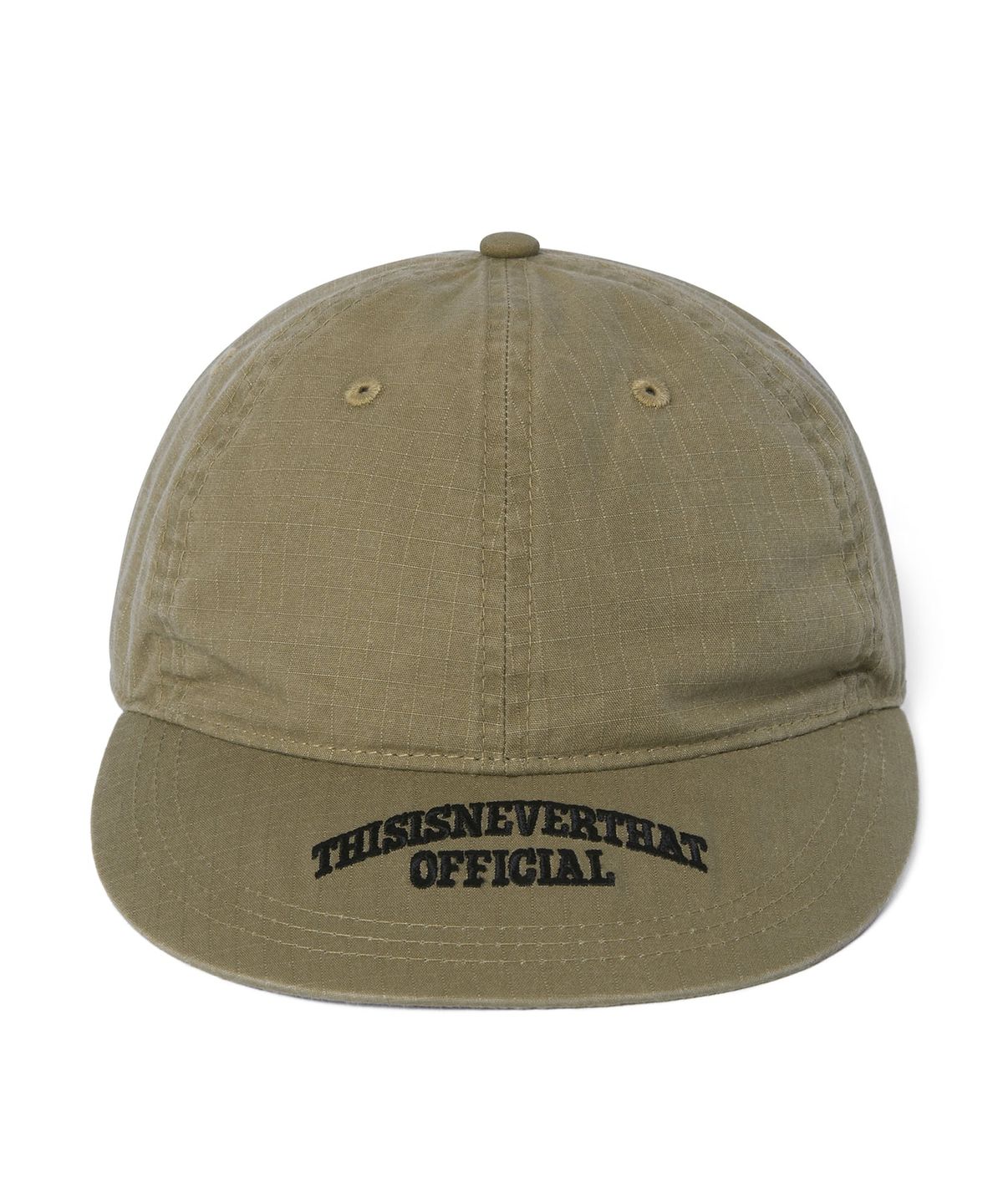 디스이즈네버댓(THISISNEVERTHAT) Visor Embroidered Ripstop Cap Beige