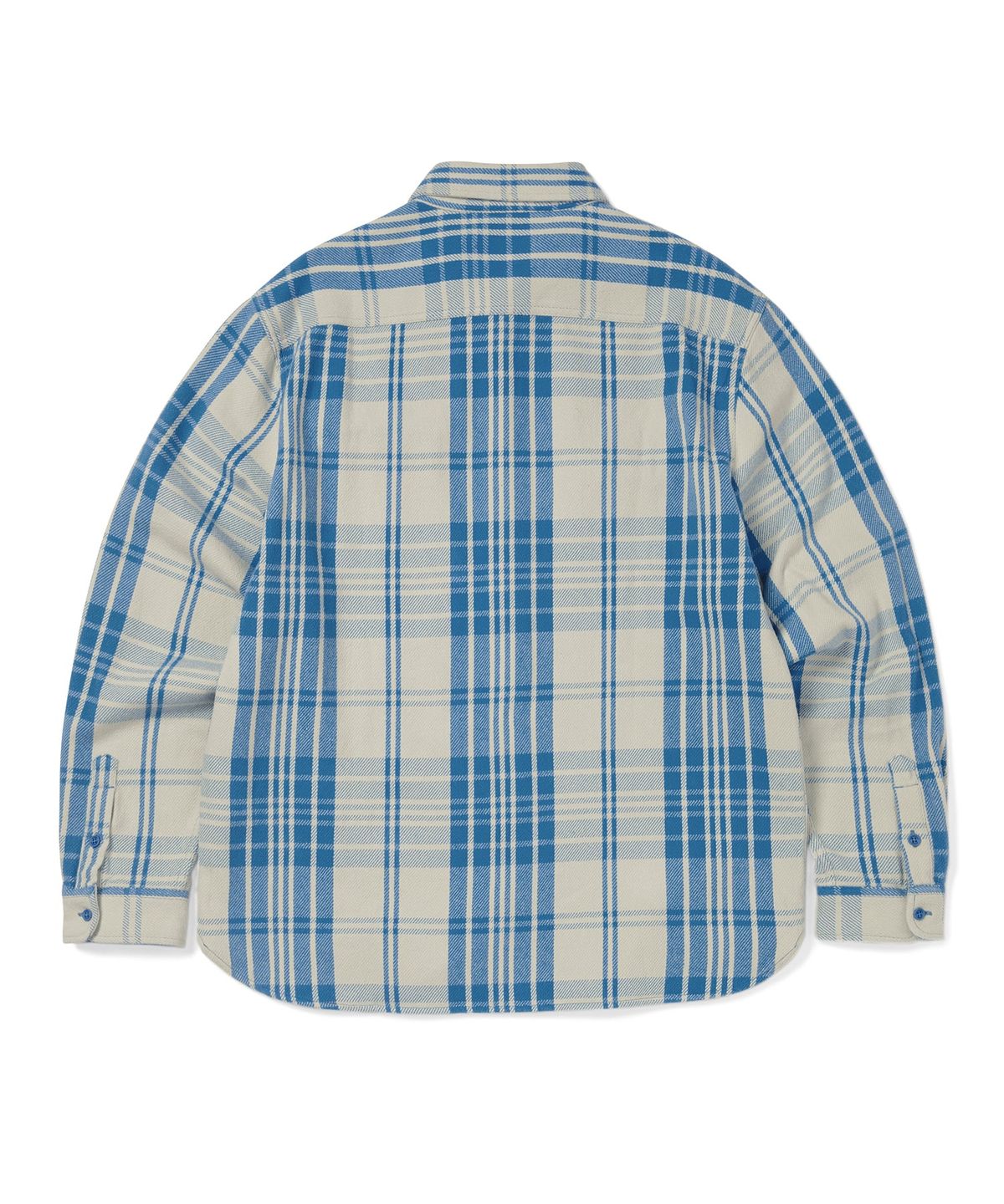 디스이즈네버댓(THISISNEVERTHAT) Big Flannel Work Shirt Blue