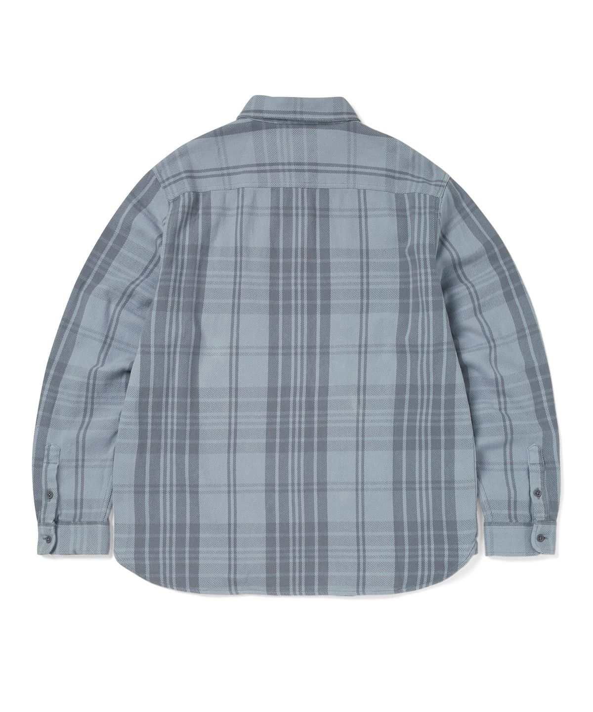 디스이즈네버댓(THISISNEVERTHAT) Big Flannel Work Shirt Slate