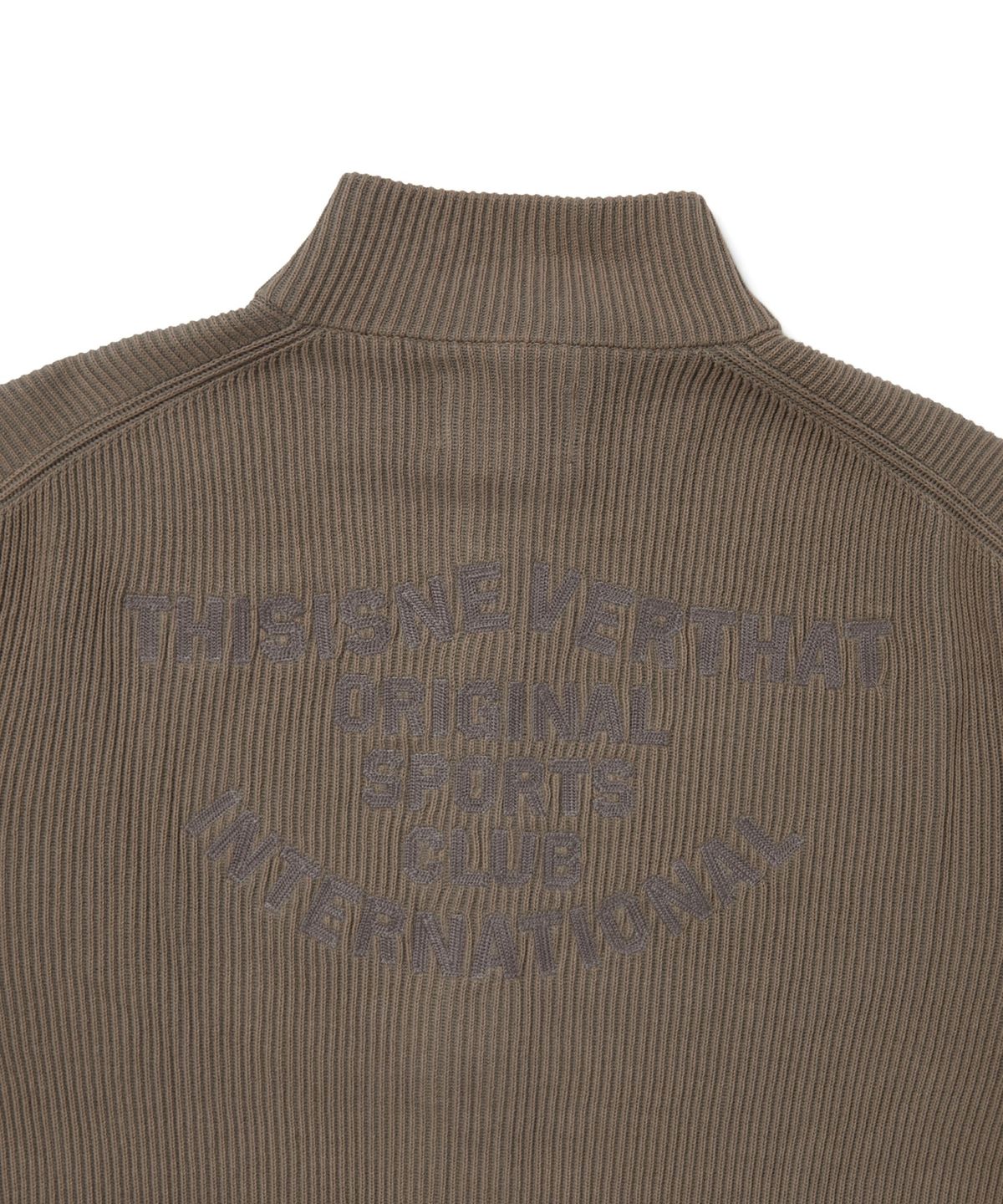 디스이즈네버댓(THISISNEVERTHAT) Washed Full Zip Cardigan Grey