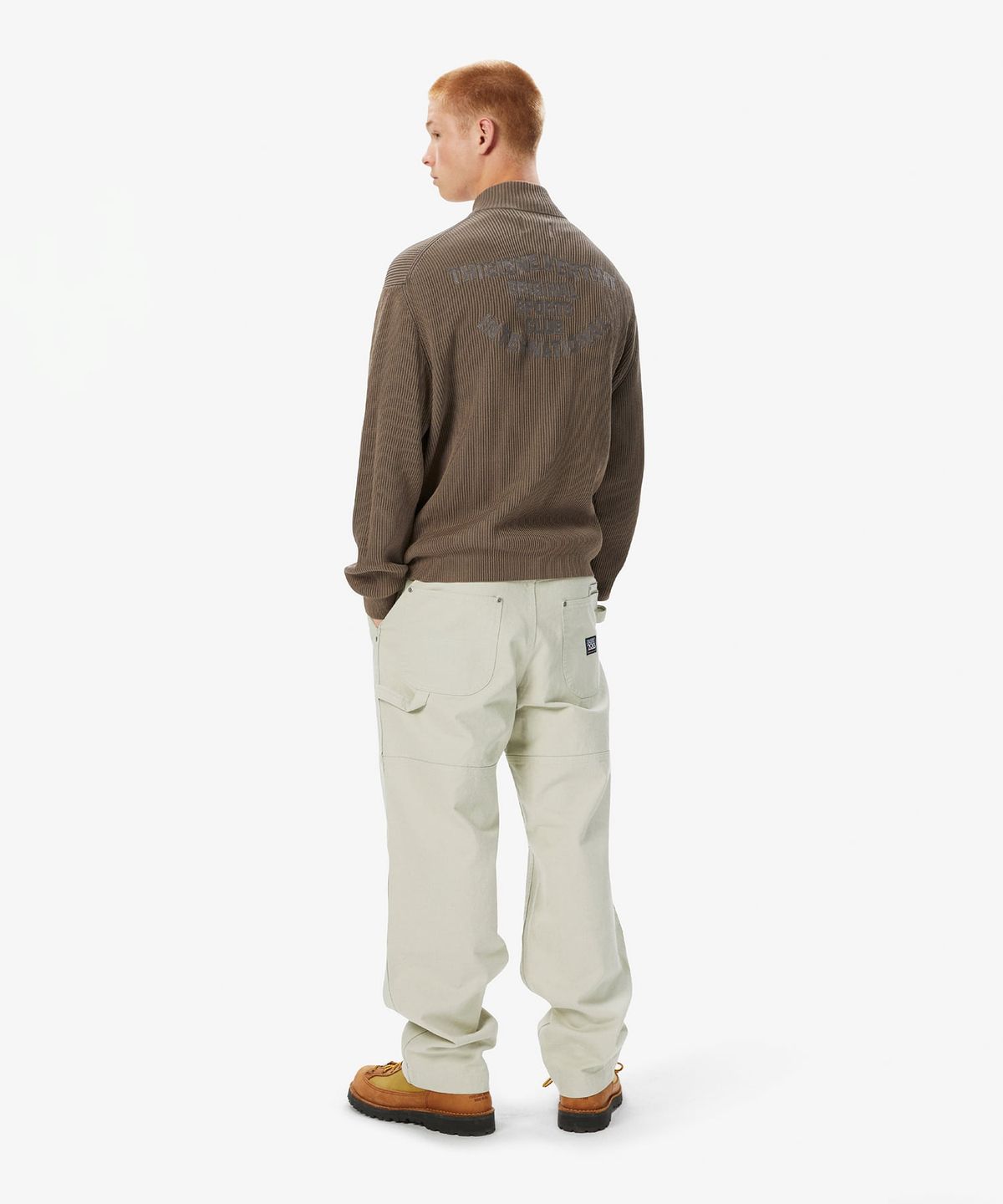 디스이즈네버댓(THISISNEVERTHAT) Washed Full Zip Cardigan Grey