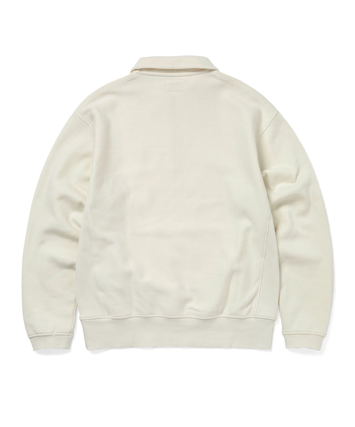 スウェット・トレーナー thisisneverthat Damaged Half Zip Polo Sweatshirt Damaged Half Zip Polo Sweatshirt - thisisneverthat®