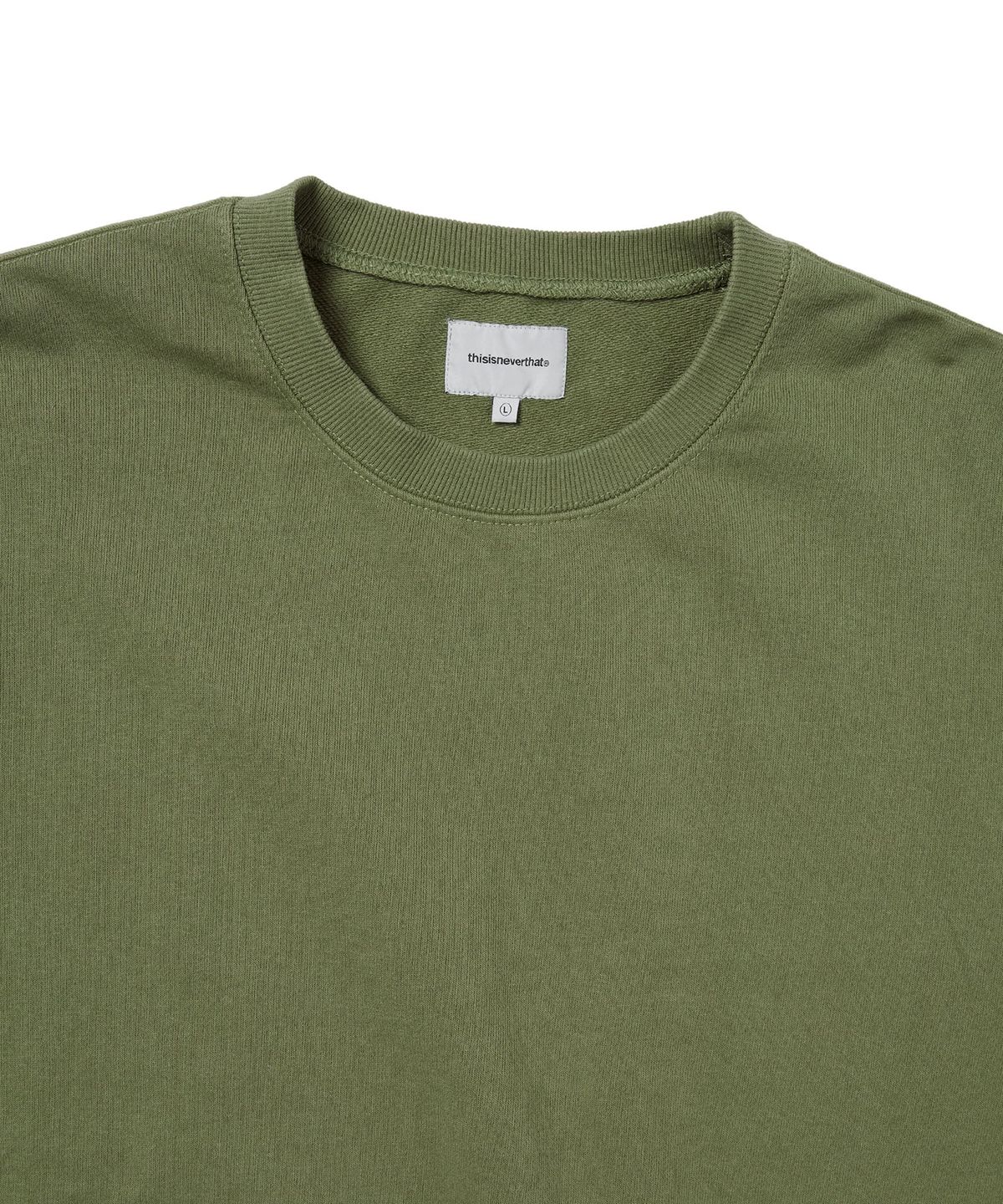 디스이즈네버댓(THISISNEVERTHAT) TNT Faded Crewneck Moss Green