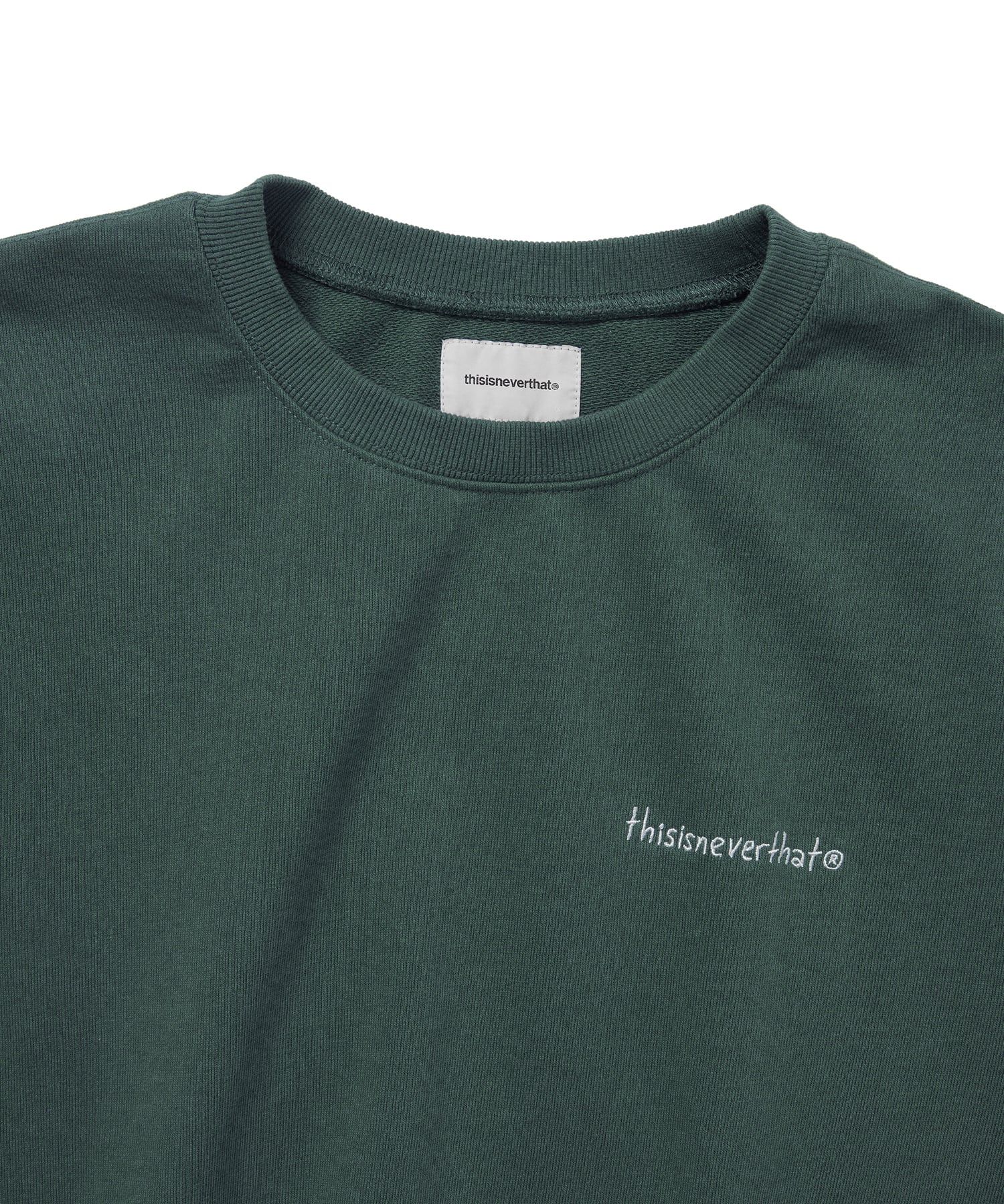 MUSINSA | thisisneverthat® Sketch Embroidery Crewneck Dark Green