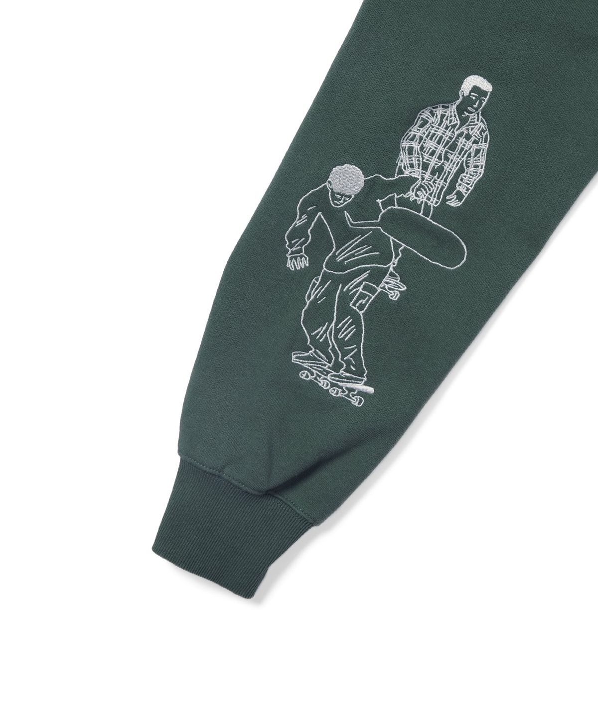 디스이즈네버댓(THISISNEVERTHAT) Sketch Embroidery Crewneck Dark Green