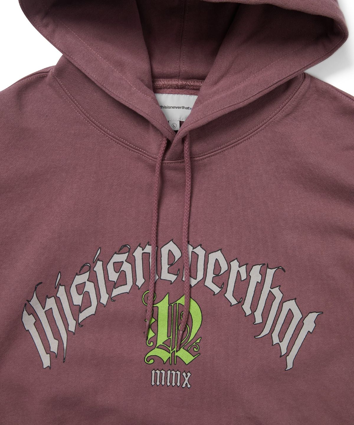 디스이즈네버댓(THISISNEVERTHAT) Fortuna Logo Hoodie Fuchsia
