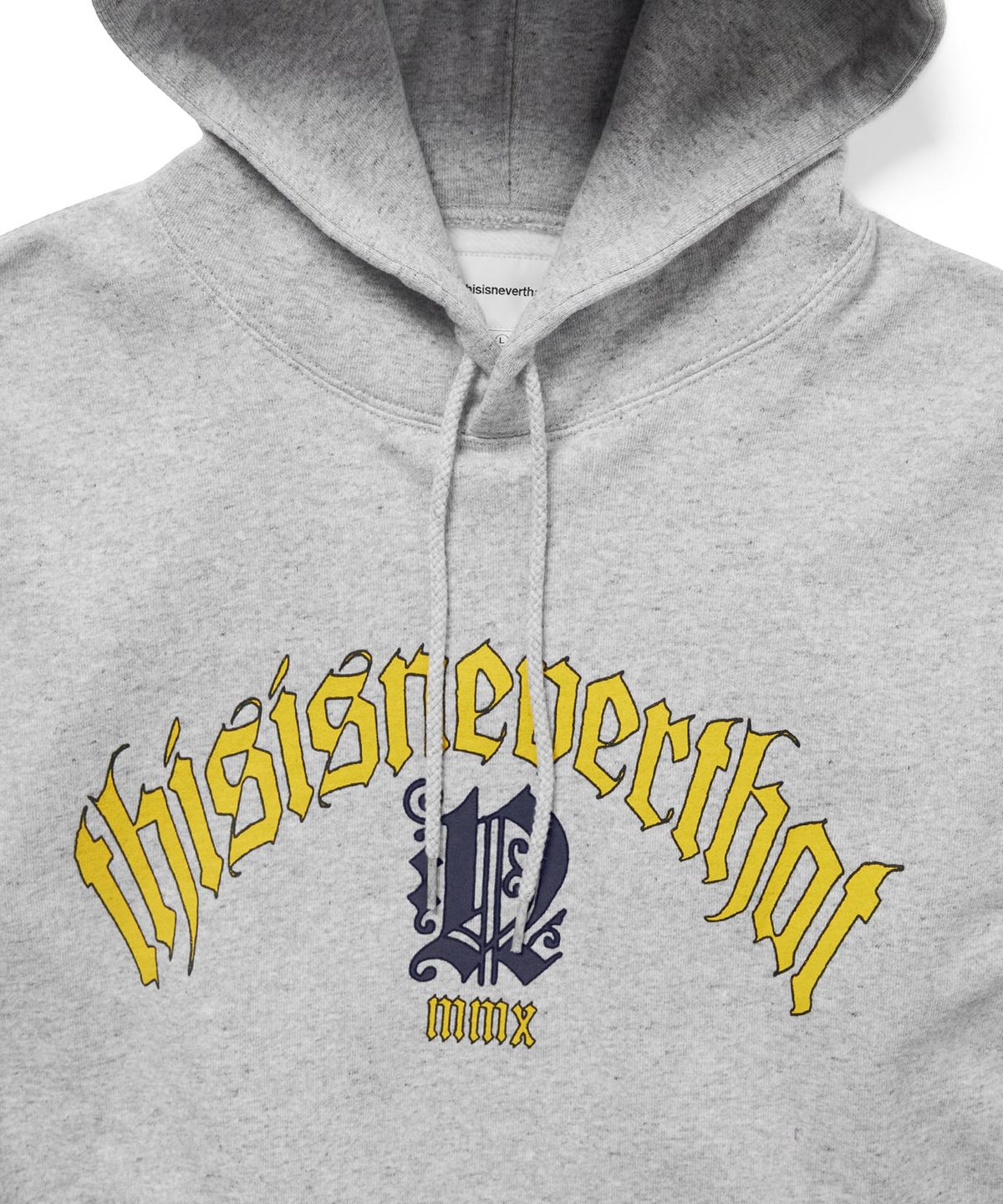 디스이즈네버댓(THISISNEVERTHAT) Fortuna Logo Hoodie Heather Grey