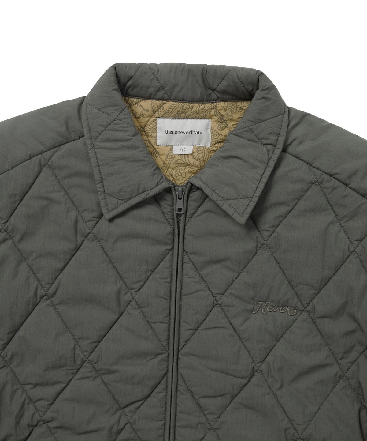 디스이즈네버댓(THISISNEVERTHAT) Quilted Jacket Charcoal