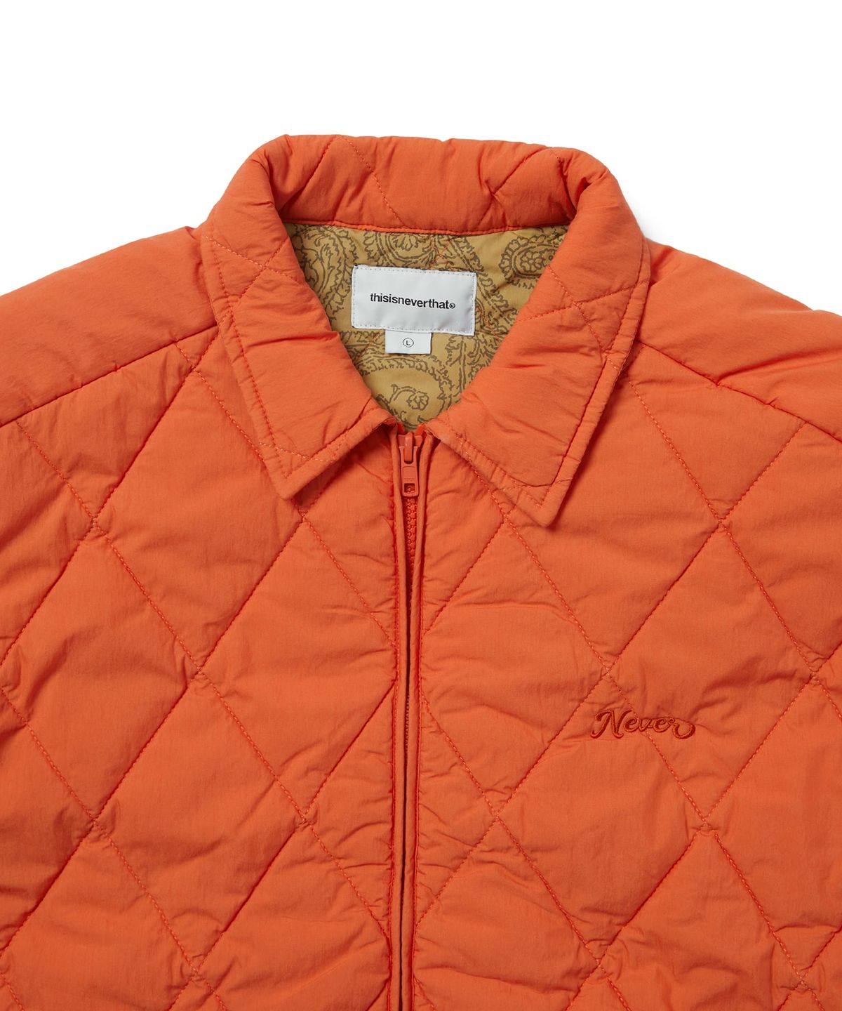 디스이즈네버댓(THISISNEVERTHAT) Quilted Jacket Orange