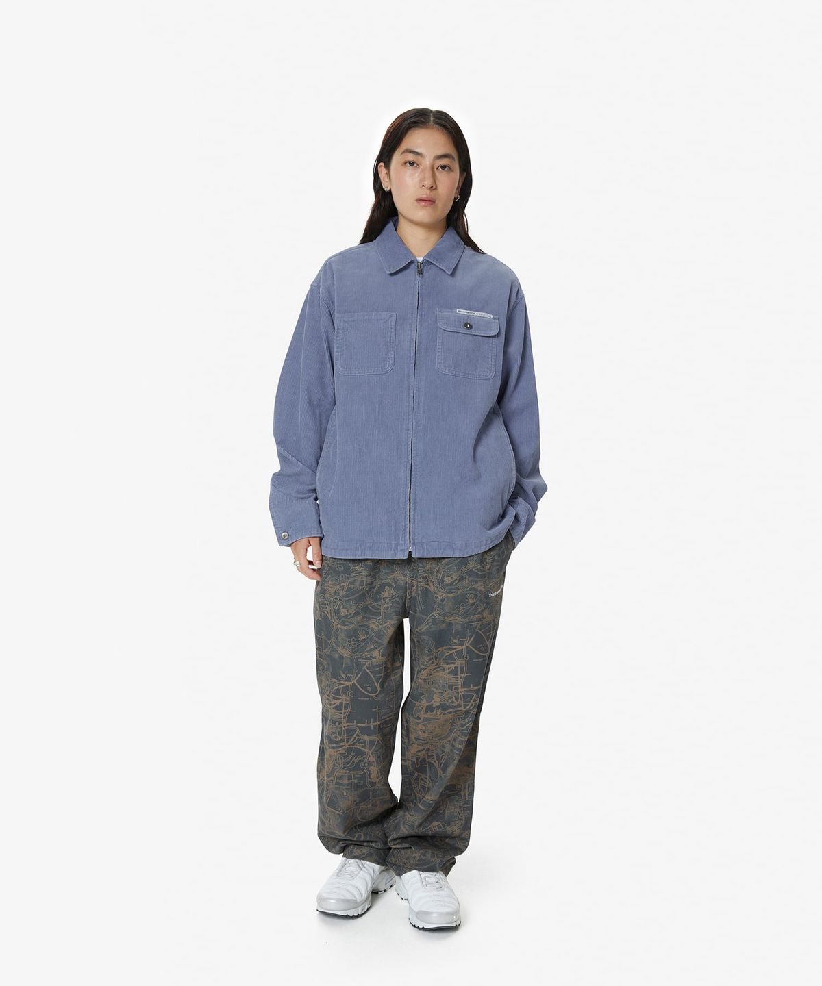 디스이즈네버댓(THISISNEVERTHAT) Washed Corduroy Zip Jacket Light Indigo